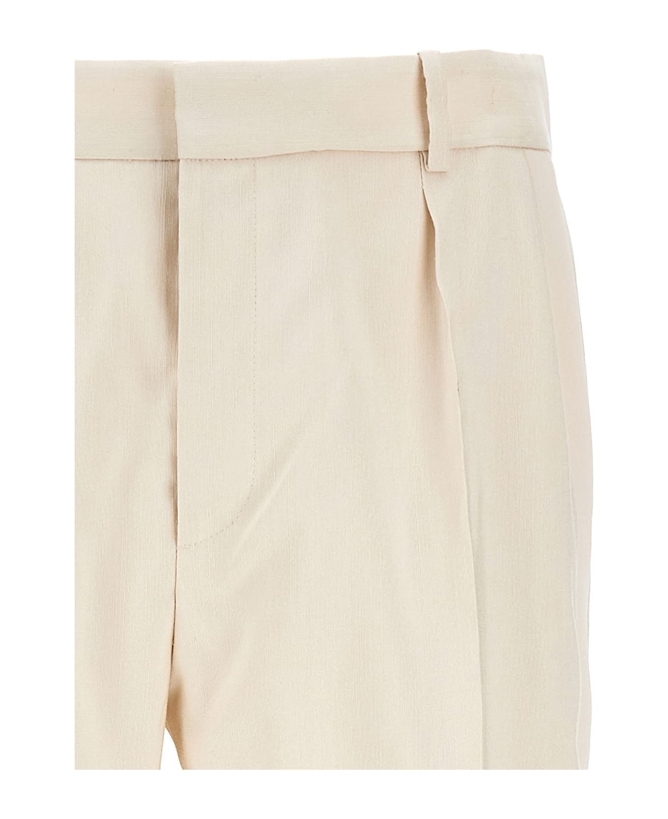 Saint Laurent Paris straight tuxedo pants in silk Size US 28 / EU 44 - 4 Thumbnail