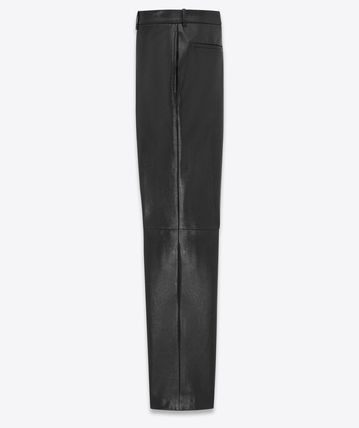 Saint Laurent Paris high-waisted pants in lambskin Size US 38 / EU 54 - 2 Thumbnail