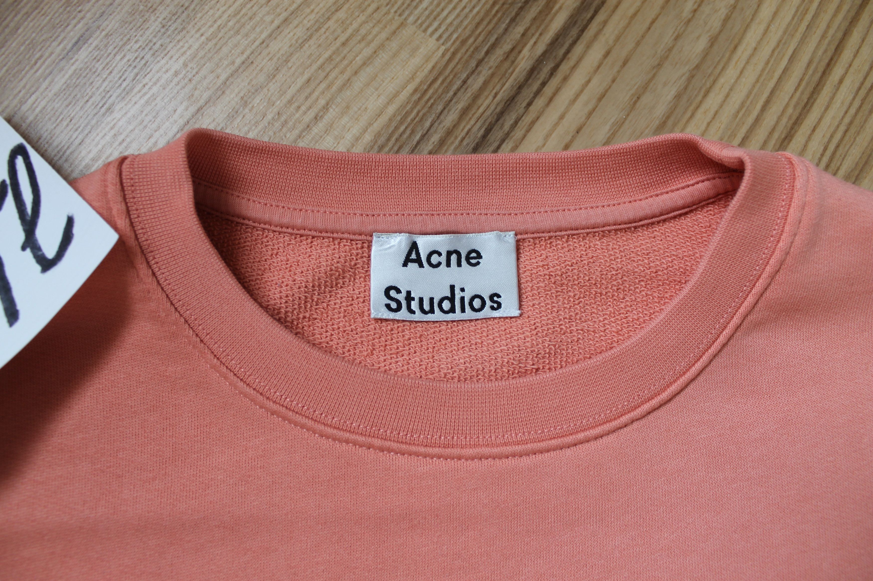Acne Studios Casey Burnt Coral Cotton Sweatshirts Size US L / EU 52-54 / 3 - 6 Thumbnail