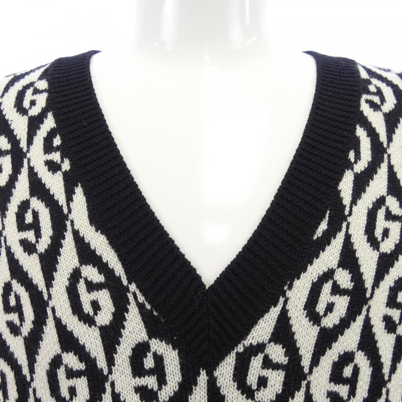 Gucci Gucci Gucci Knit Sweater Cotton Tops 595512-XKA0Y DUTY FREE for USA Size ONE SIZE - 5 Thumbnail