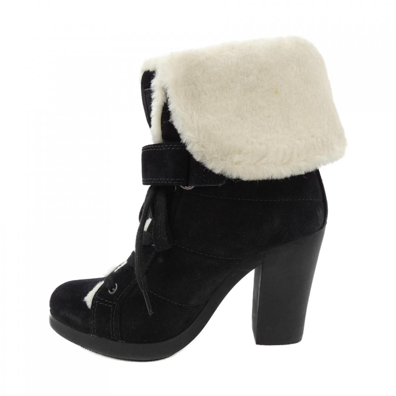 Prada Prada Prada Shearling Boots Natural Material Shoes DUTY FREE for USA Size ONE SIZE - 2 Thumbnail