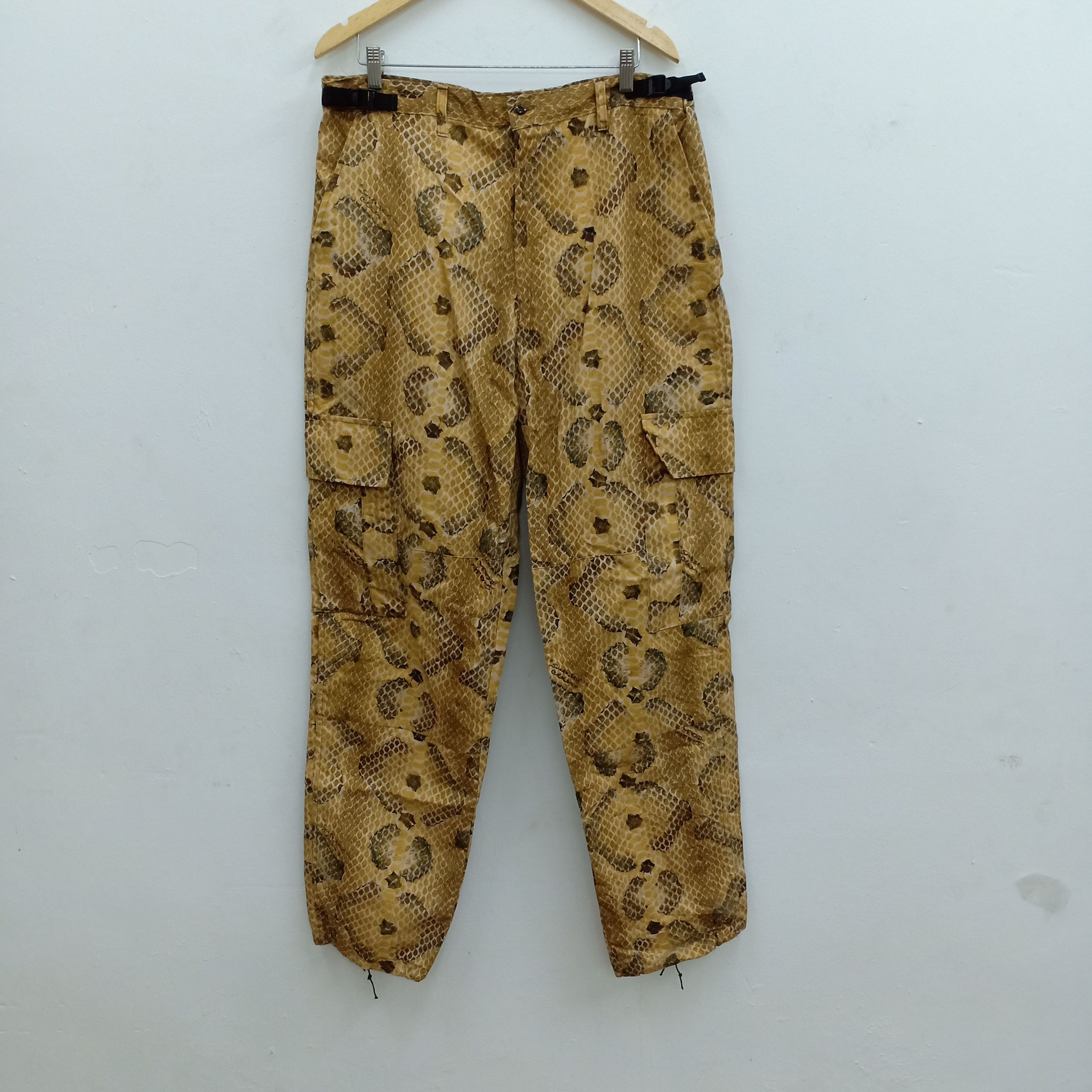 80s USA製 希少 スネークスキンカモフラージュ カーゴパンツ
