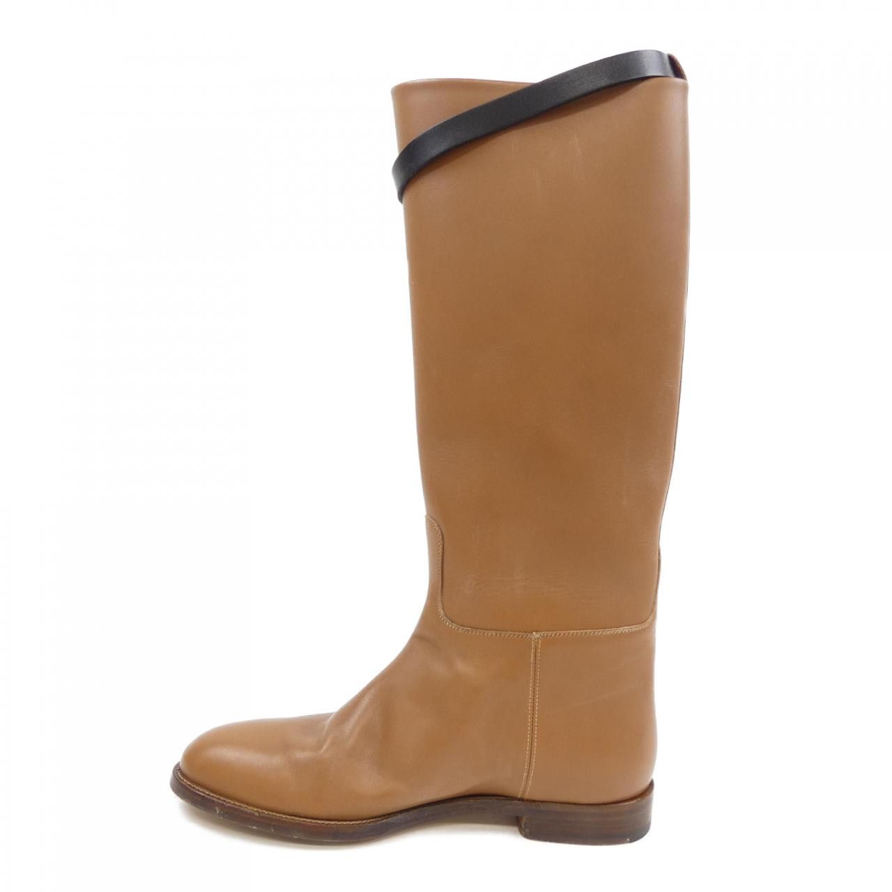 Hermes Hermes Hermes Box Calf Long Boots Leather Shoes DUTY FREE for USA Size ONE SIZE - 2 Thumbnail