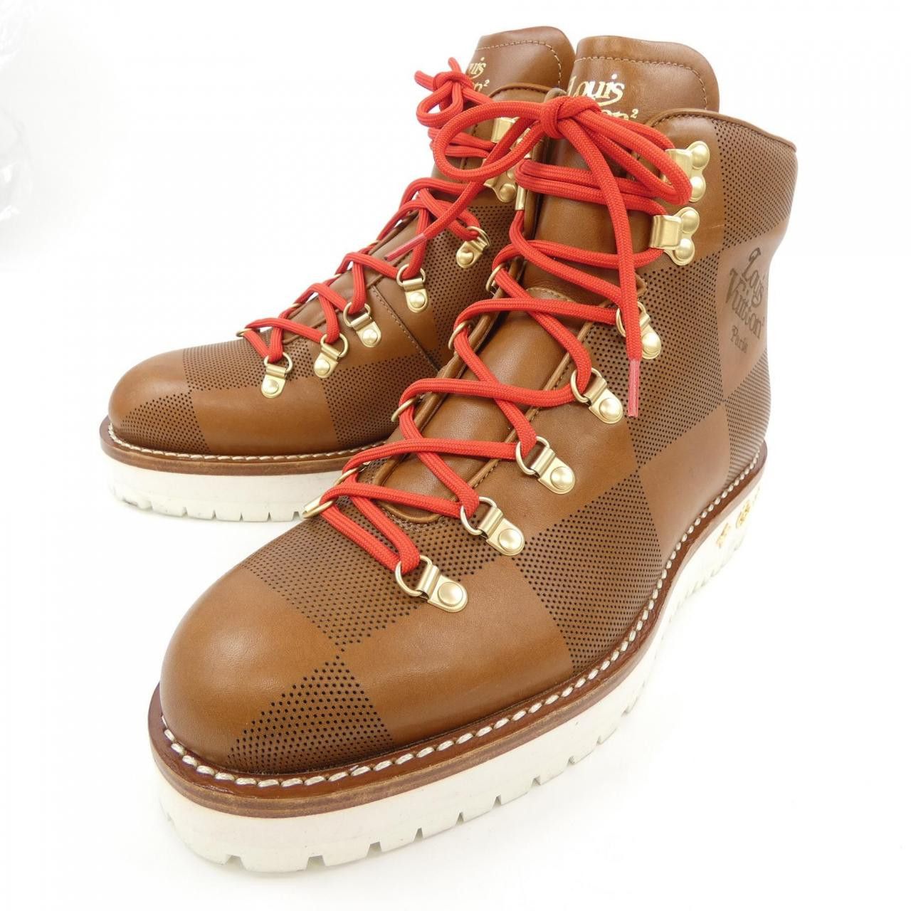 Louis Vuitton Louis Vuitton Louis Vuitton NIGO Alpiniste Boots Leather Shoes DUTY FREE for USA Size ONE SIZE - 3 Thumbnail