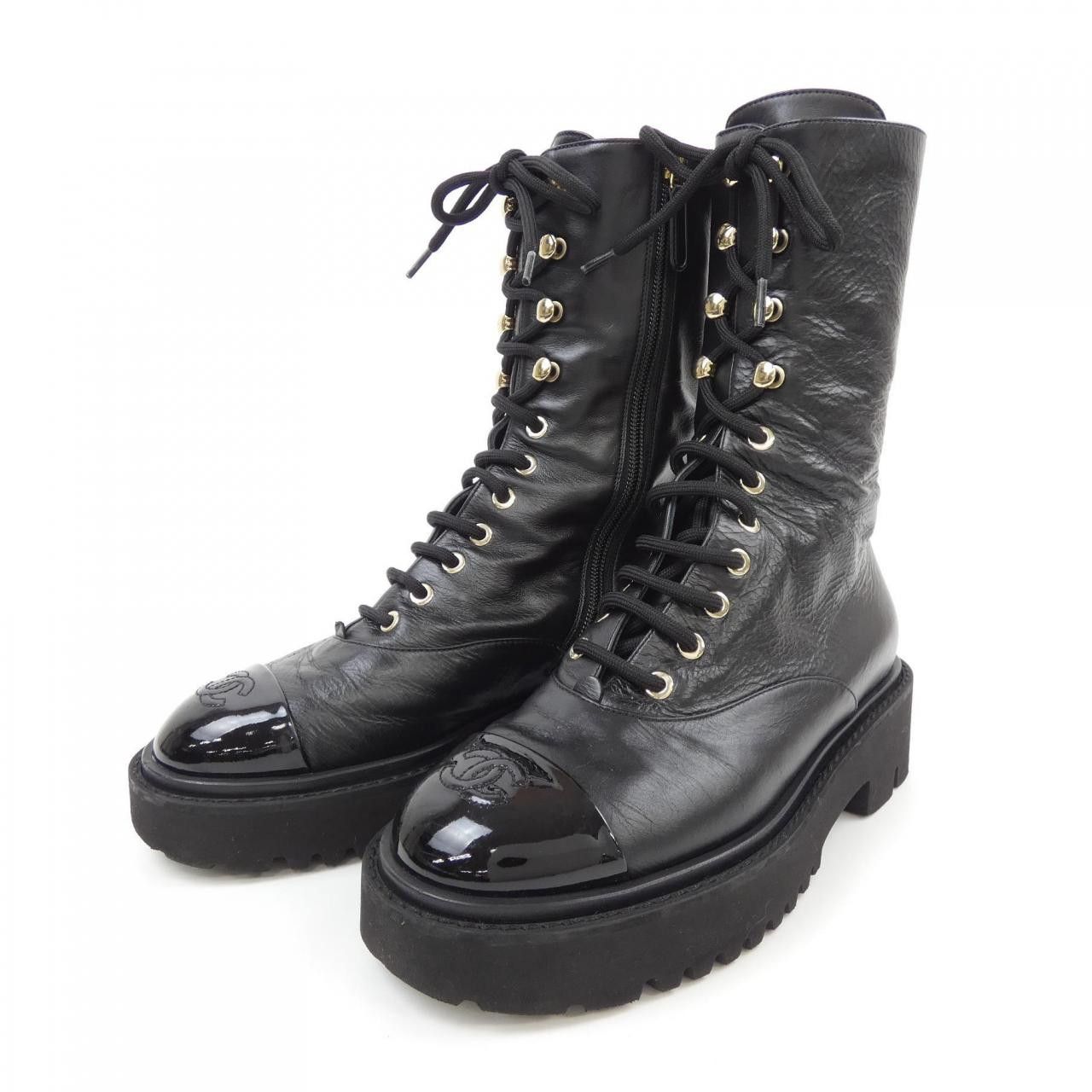 Chanel Chanel Chanel G38217Y55662 Boots Leather Shoes G38217Y55662 DUTY FREE for USA Size ONE SIZE - 3 Thumbnail