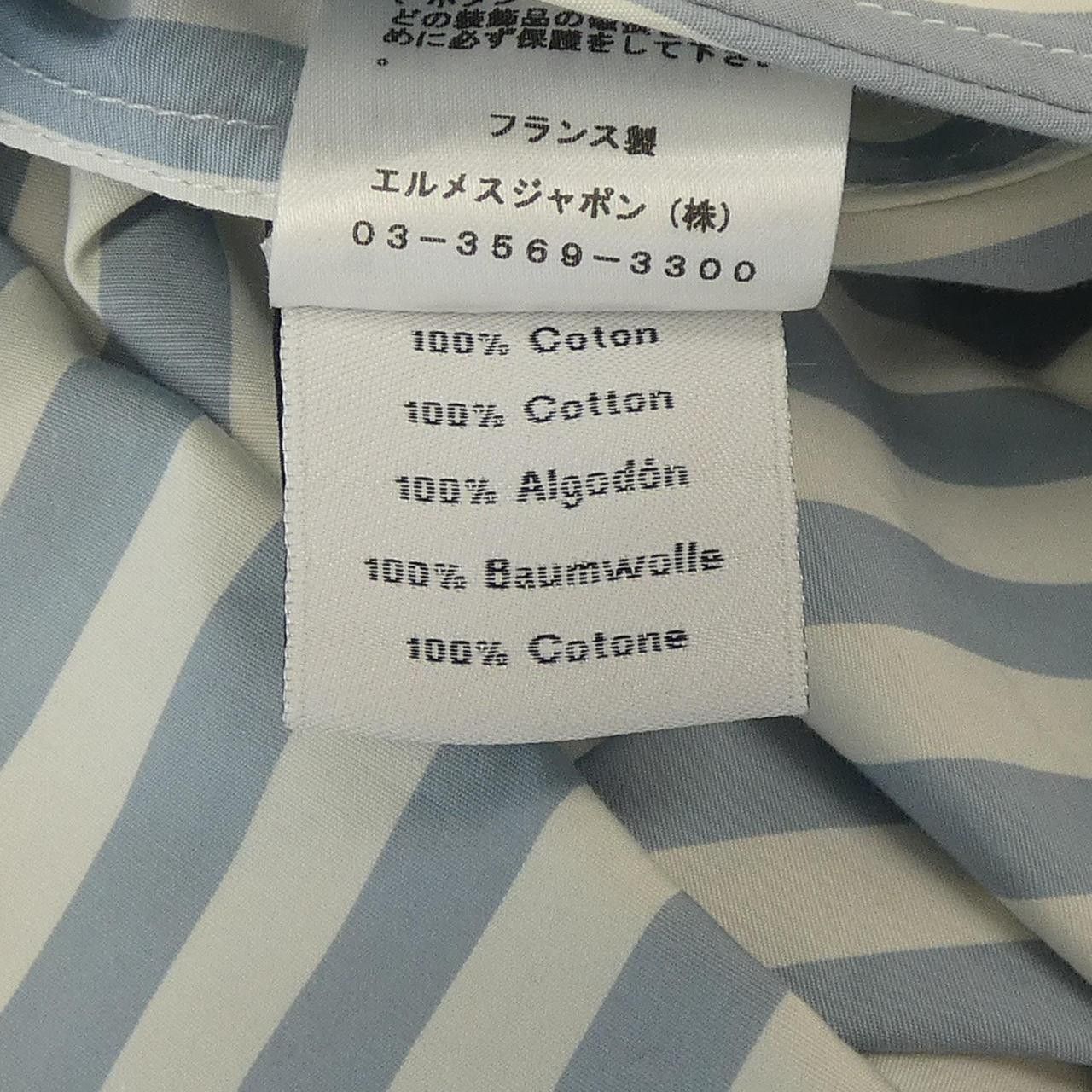 Hermes Hermes Hermes Shirt Cotton Dress Shirt DUTY FREE for USA Size ONE SIZE - 3 Thumbnail