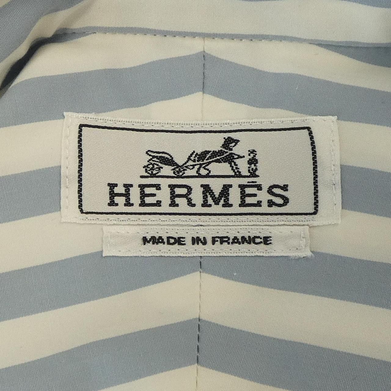 Hermes Hermes Hermes Shirt Cotton Dress Shirt DUTY FREE for USA Size ONE SIZE - 4 Thumbnail