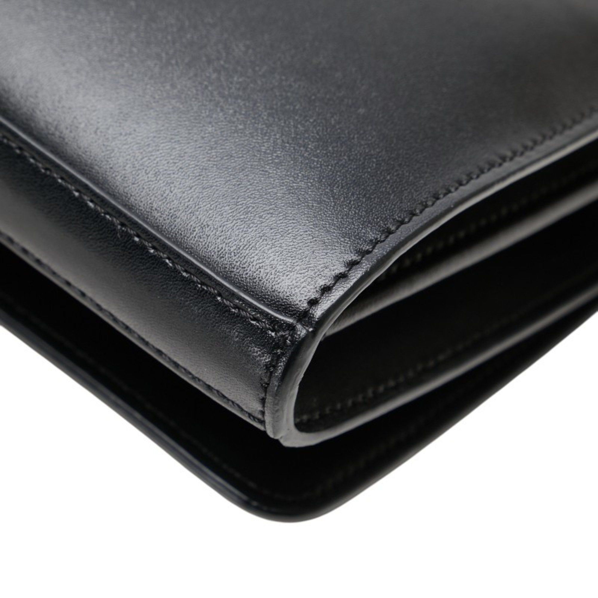 Fendi Fendi Chain Wallet Shoulder Bag 8BS004 Black Calfskin Leather Women's FENDI Size ONE SIZE - 6 Thumbnail
