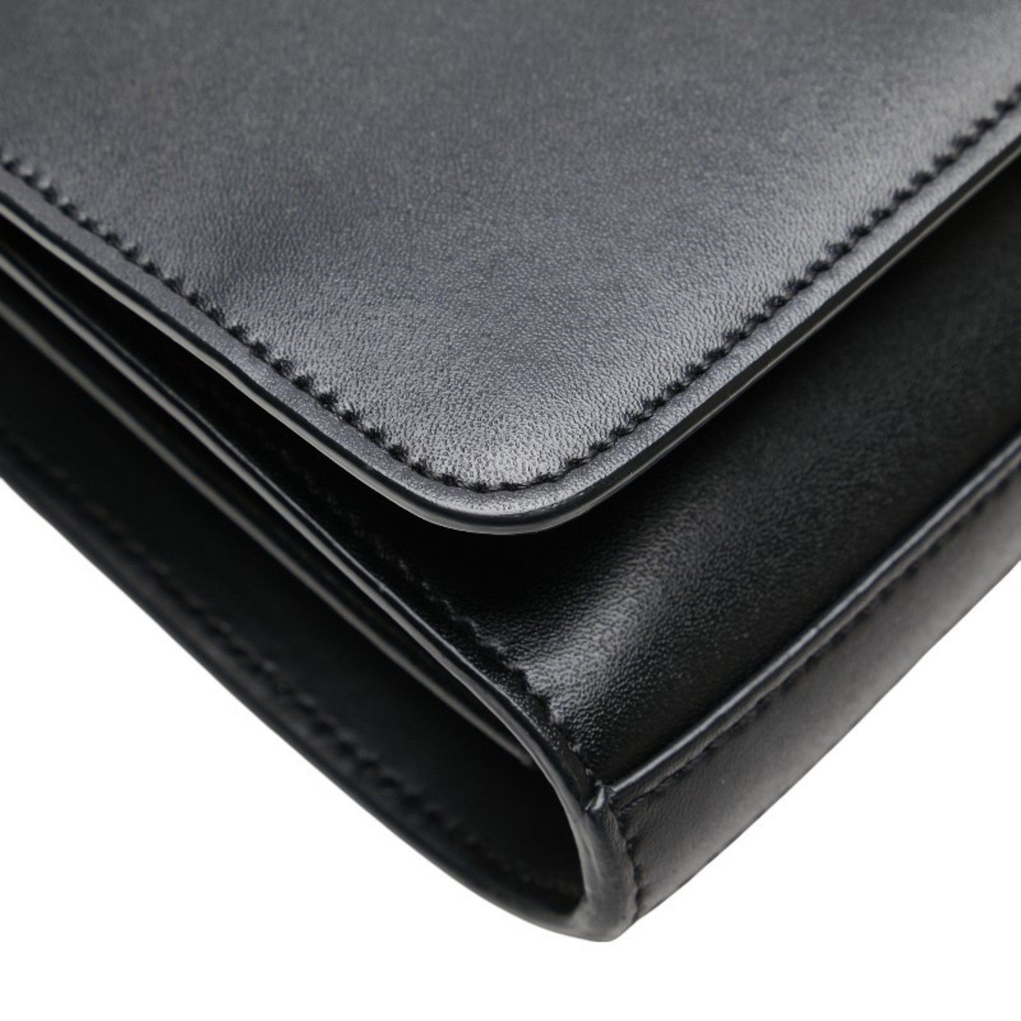 Fendi Fendi Chain Wallet Shoulder Bag 8BS004 Black Calfskin Leather Women's FENDI Size ONE SIZE - 4 Thumbnail