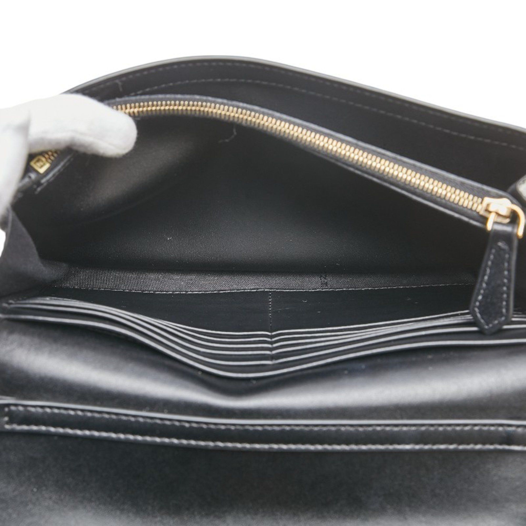 Fendi Fendi Chain Wallet Shoulder Bag 8BS004 Black Calfskin Leather Women's FENDI Size ONE SIZE - 10 Thumbnail