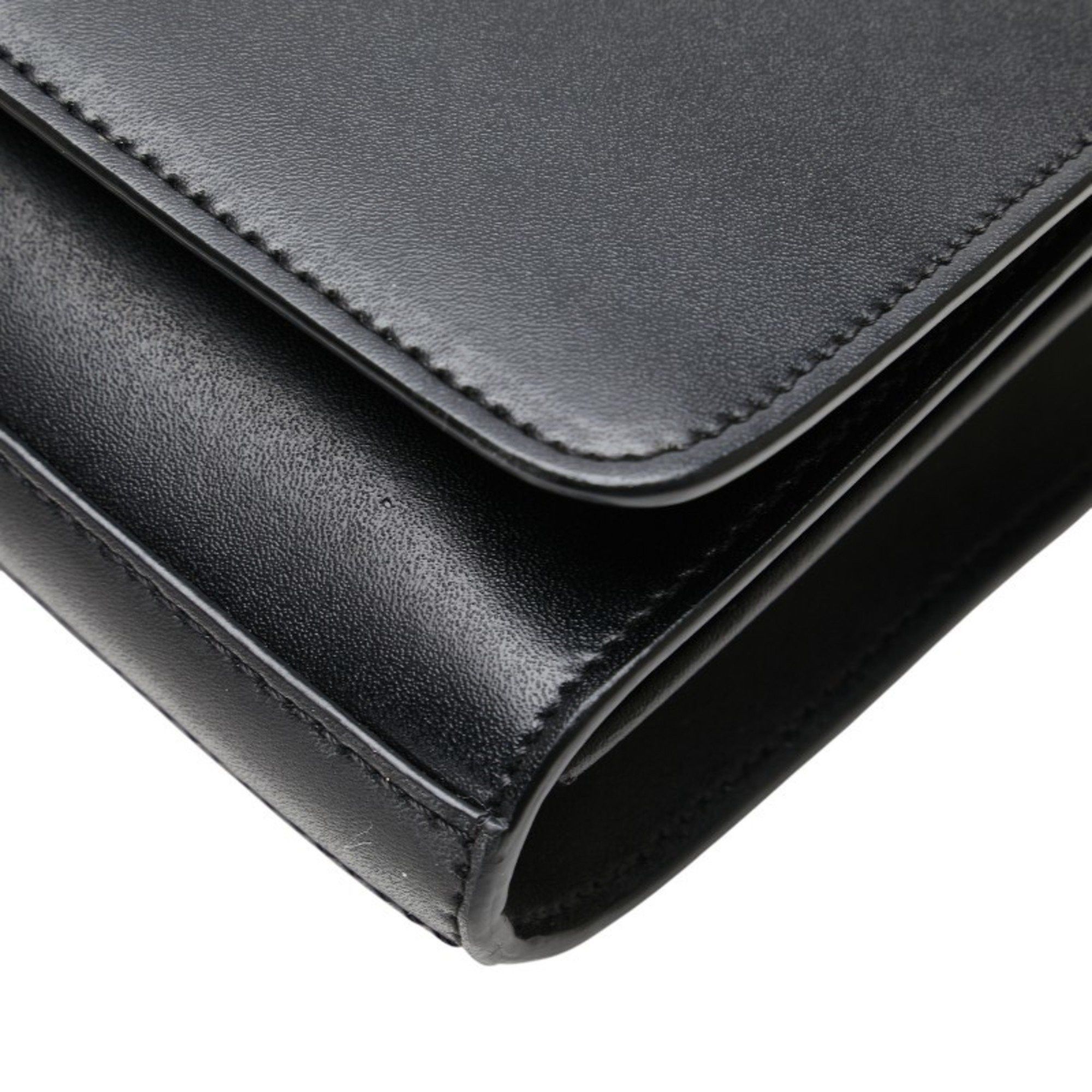 Fendi Fendi Chain Wallet Shoulder Bag 8BS004 Black Calfskin Leather Women's FENDI Size ONE SIZE - 5 Thumbnail