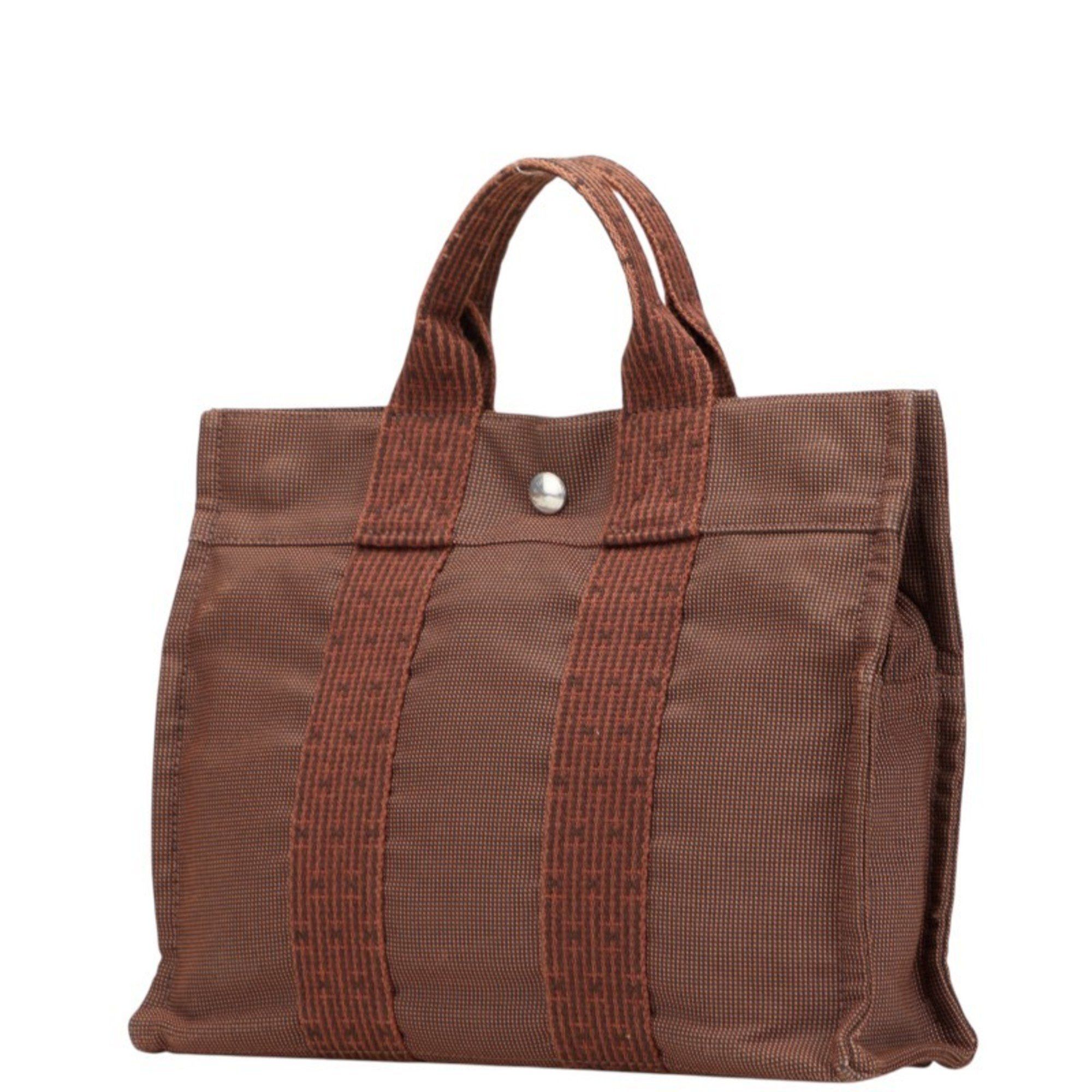 Hermes Hermès Air Line Tote PM Handbag, Brown Canvas Bag, Women's, HERMES Size ONE SIZE - 2 Thumbnail