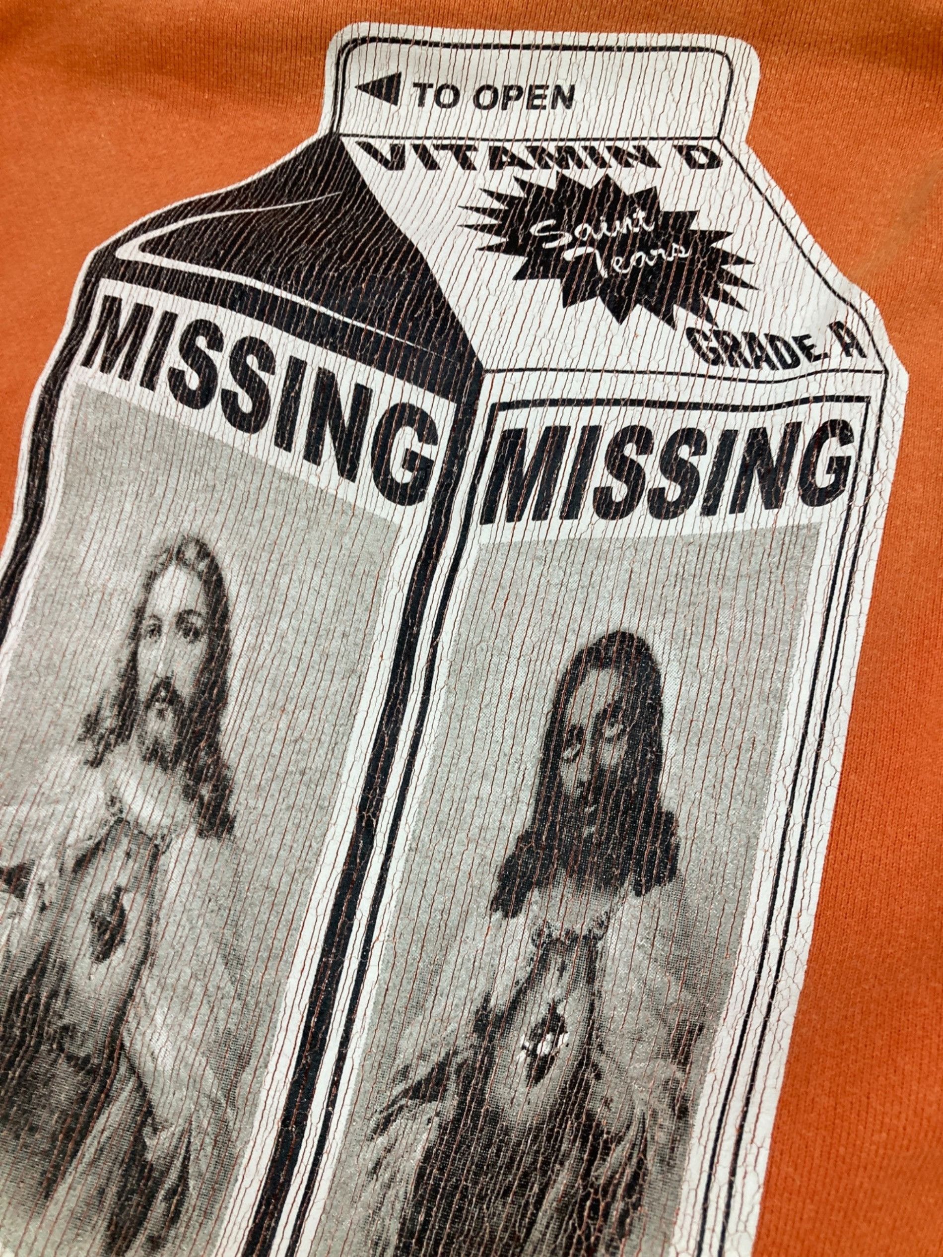 SAINT MICHAEL × Denim Tears L/S crew neck sweatshirt orange size L