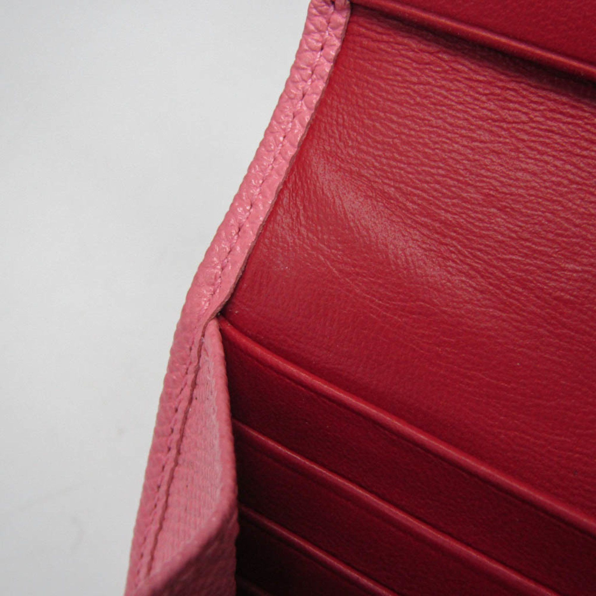Bvlgari Bvlgari Women's Leather Long Wallet (bi-fold) Pink Size ONE SIZE - 11 Thumbnail