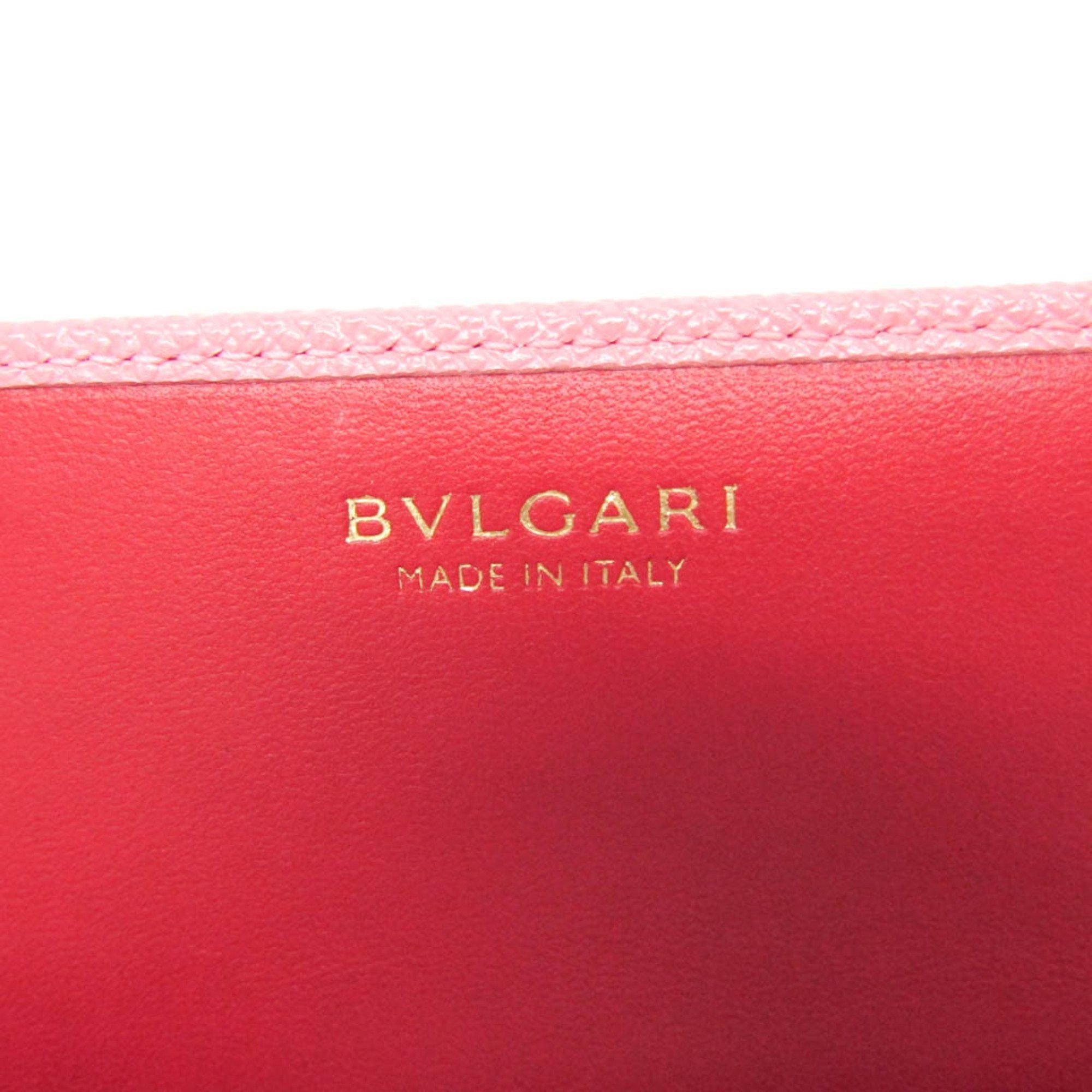 Bvlgari Bvlgari Women's Leather Long Wallet (bi-fold) Pink Size ONE SIZE - 12 Thumbnail