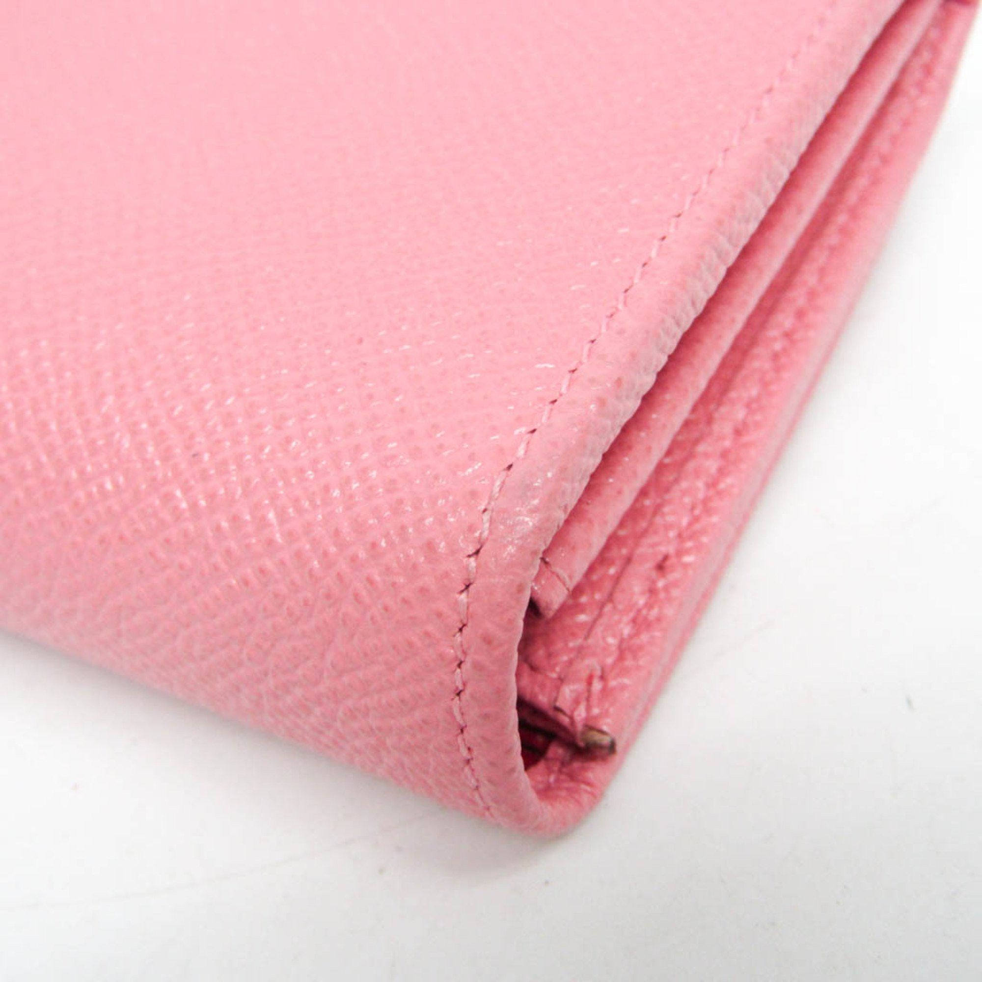 Bvlgari Bvlgari Women's Leather Long Wallet (bi-fold) Pink Size ONE SIZE - 8 Thumbnail