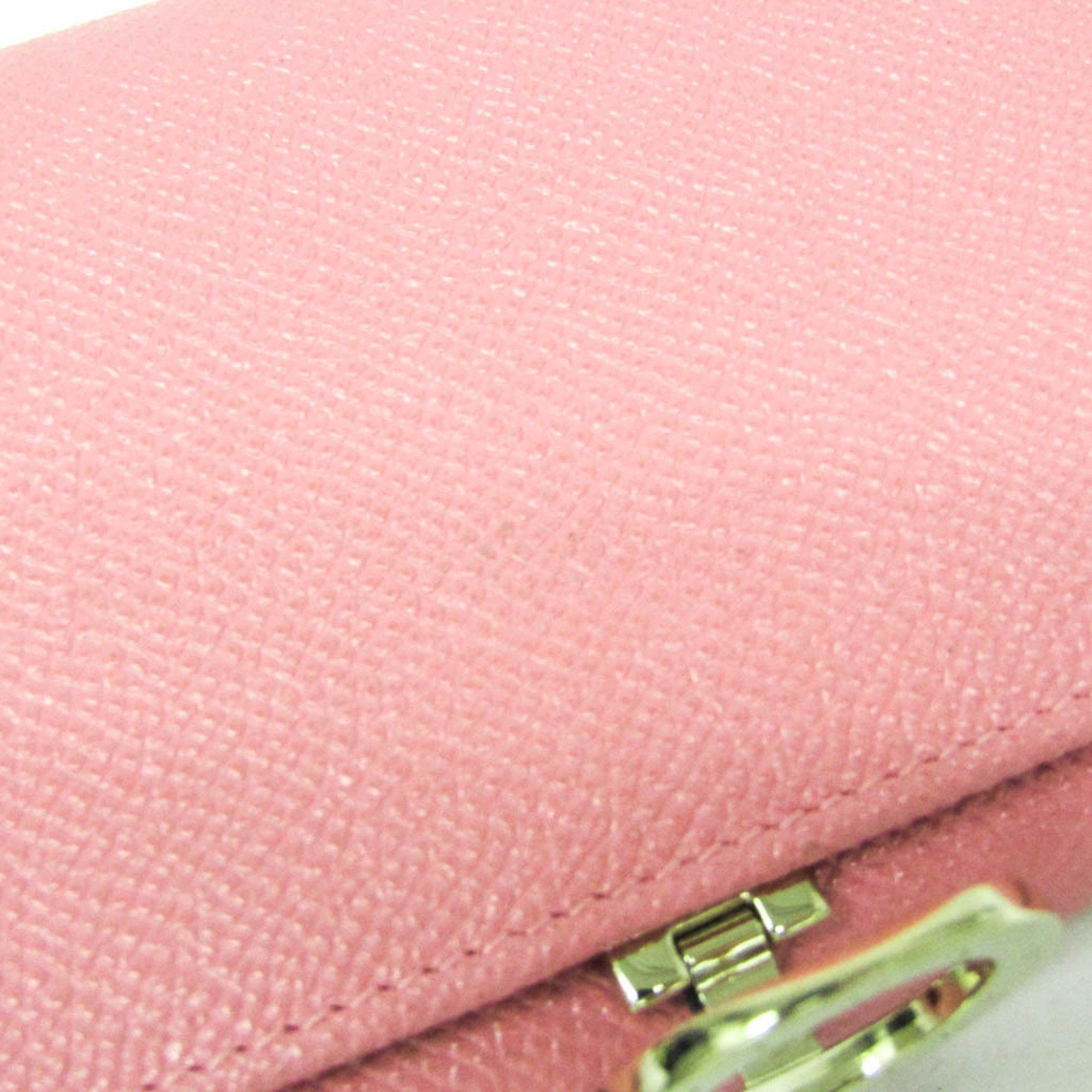 Bvlgari Bvlgari Women's Leather Long Wallet (bi-fold) Pink Size ONE SIZE - 9 Thumbnail