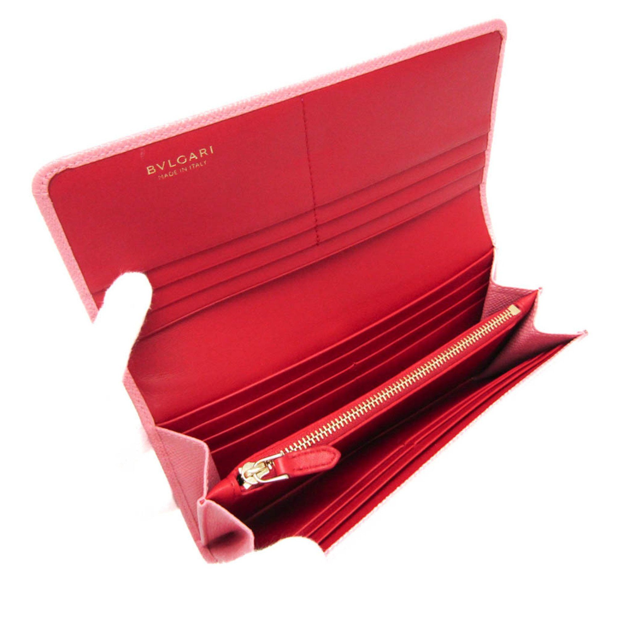 Bvlgari Bvlgari Women's Leather Long Wallet (bi-fold) Pink Size ONE SIZE - 4 Thumbnail