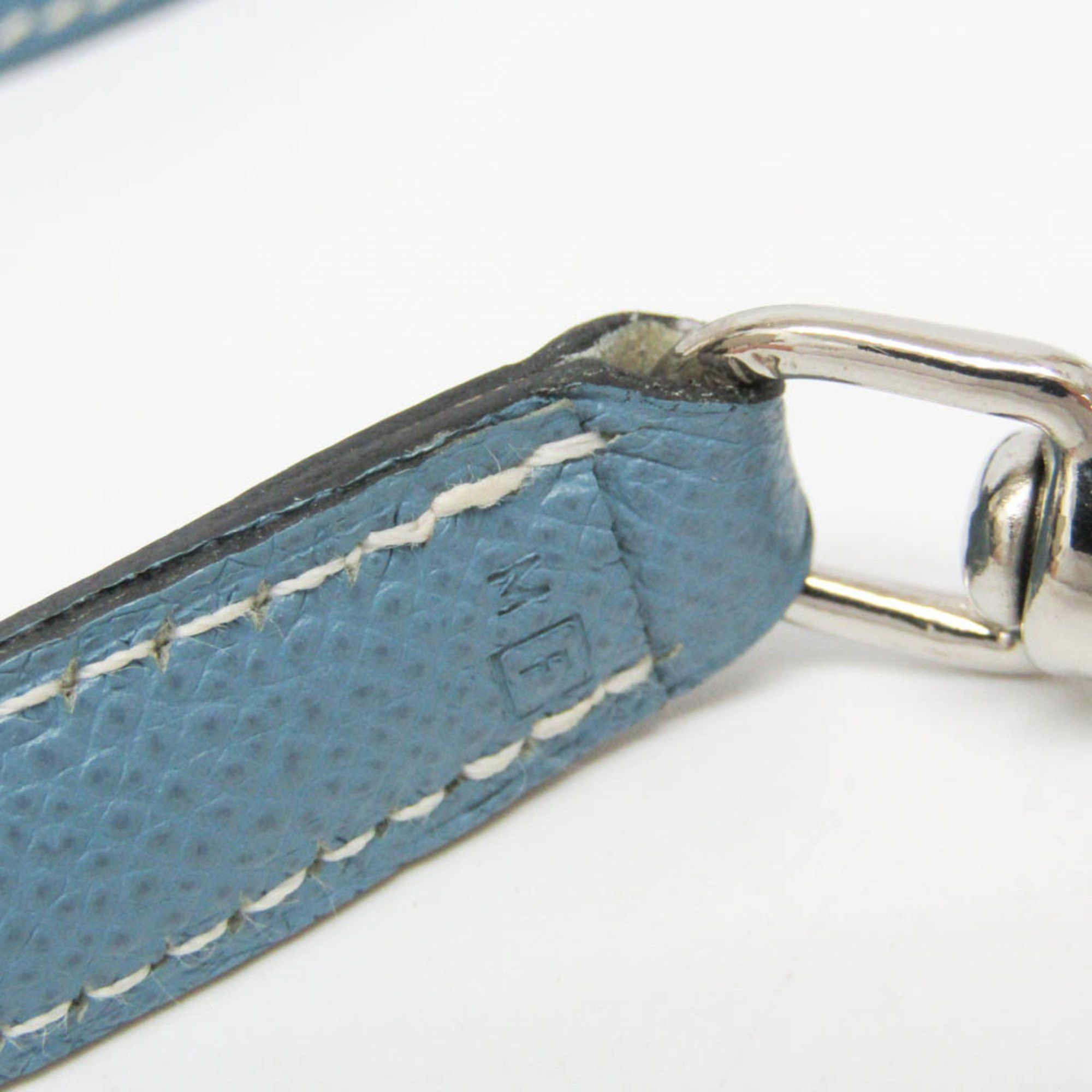 Hermes Hermes Dog Lead Dog Leash Leather Light Blue Size ONE SIZE - 13 Thumbnail