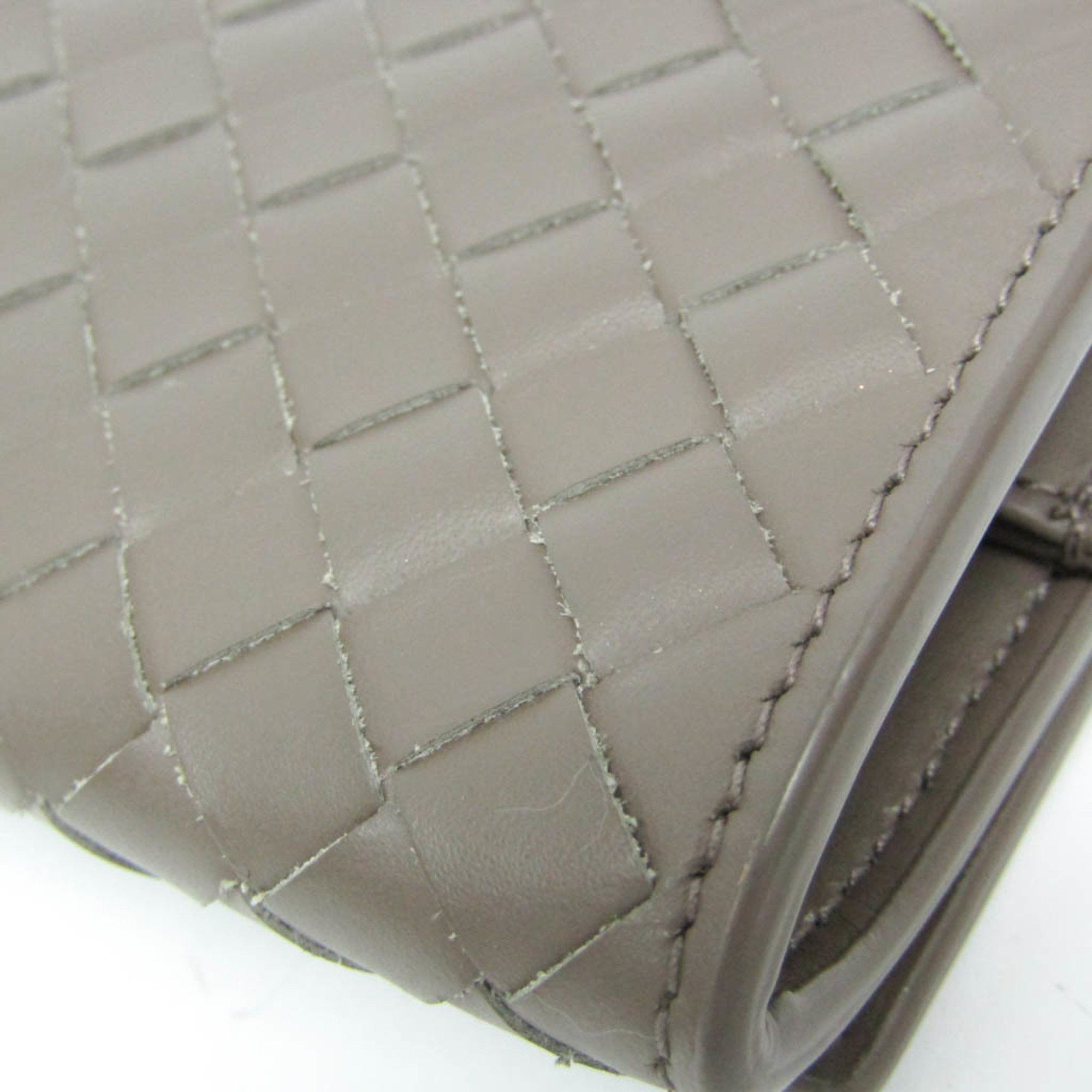 Bottega Veneta Bottega Veneta Intrecciato Compact Wallet Women,Men Leather Wallet (bi-fold) Brown Size ONE SIZE - 6 Thumbnail