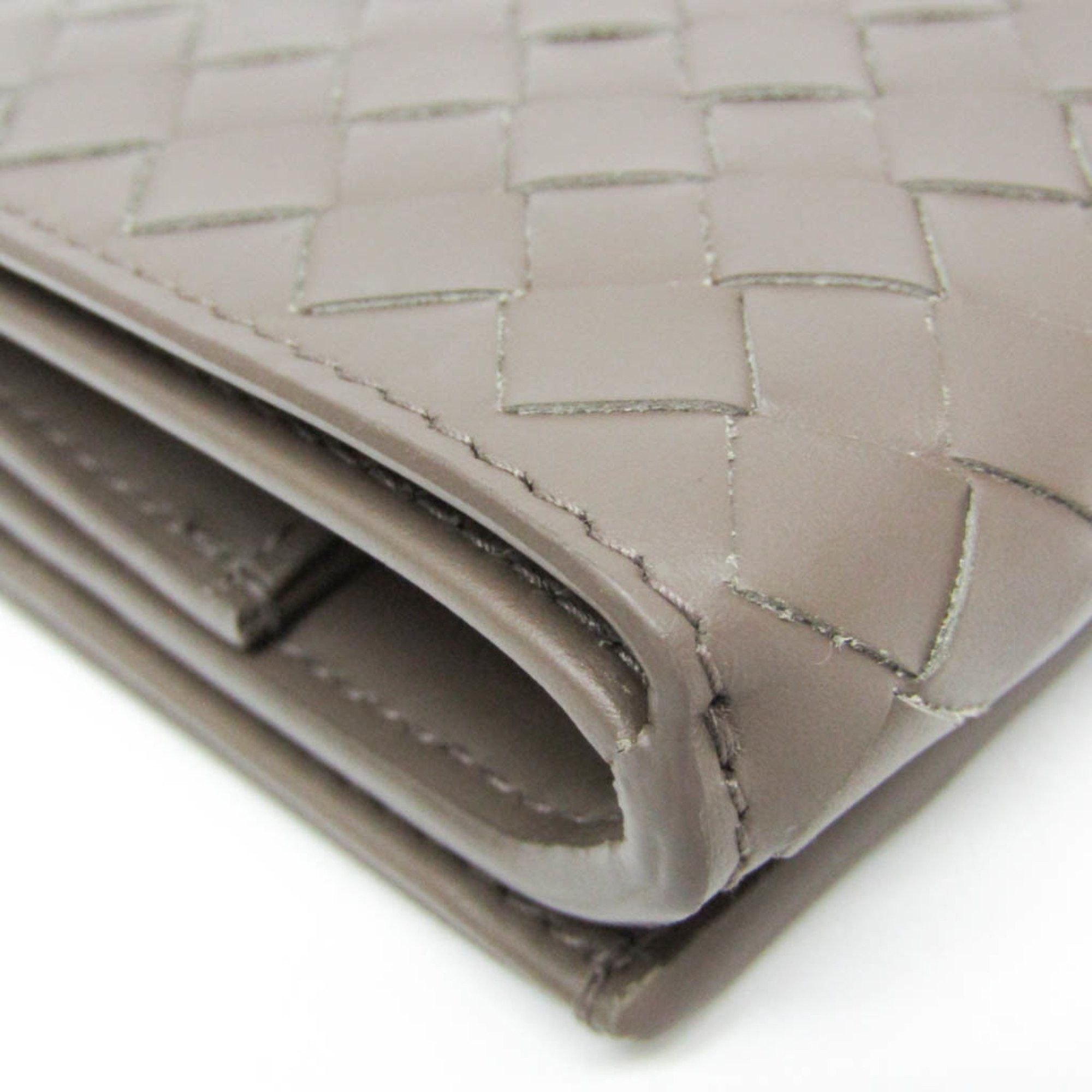 Bottega Veneta Bottega Veneta Intrecciato Compact Wallet Women,Men Leather Wallet (bi-fold) Brown Size ONE SIZE - 5 Thumbnail