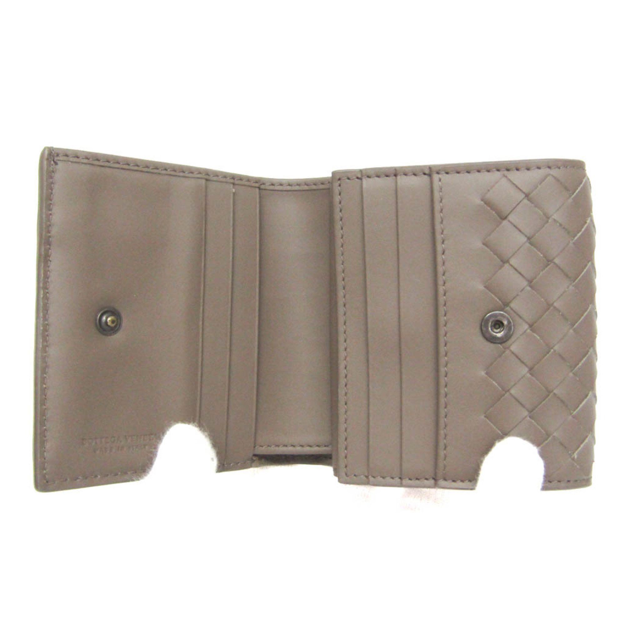 Bottega Veneta Bottega Veneta Intrecciato Compact Wallet Women,Men Leather Wallet (bi-fold) Brown Size ONE SIZE - 4 Thumbnail