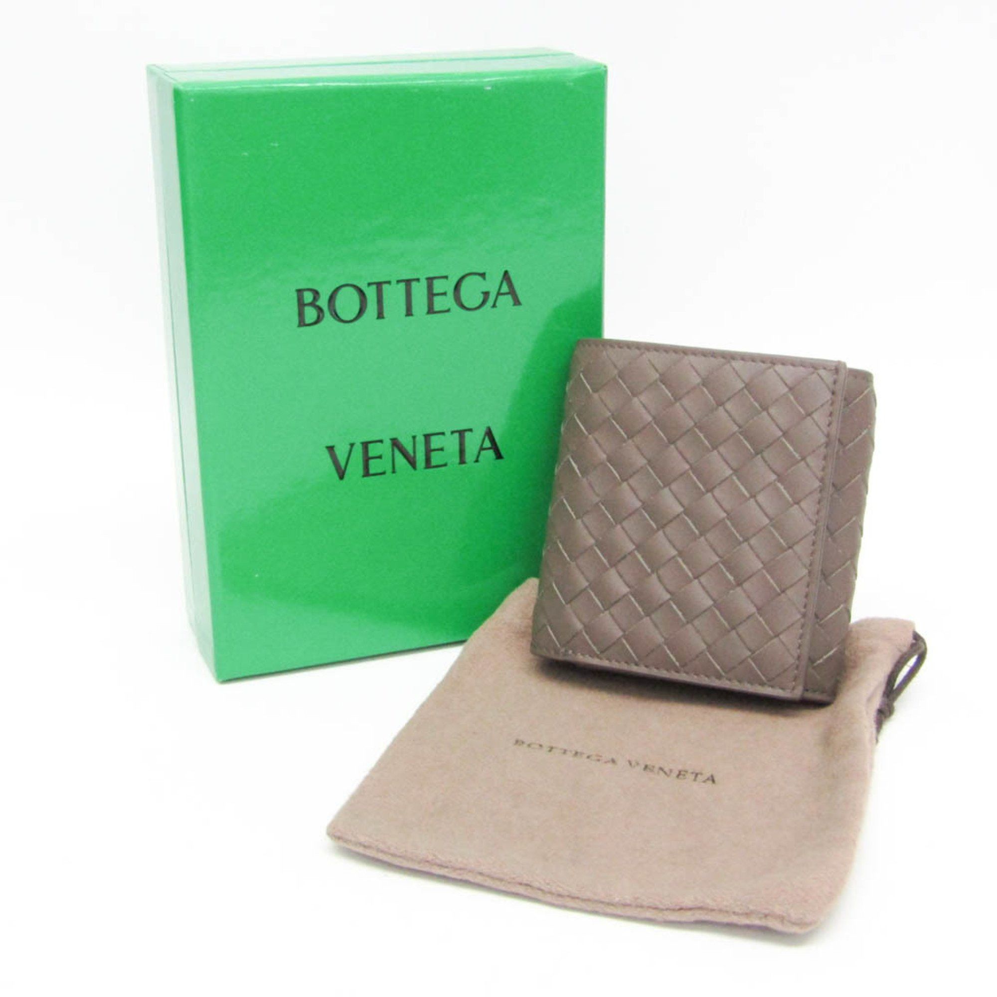 Bottega Veneta Bottega Veneta Intrecciato Compact Wallet Women,Men Leather Wallet (bi-fold) Brown Size ONE SIZE - 2 Thumbnail