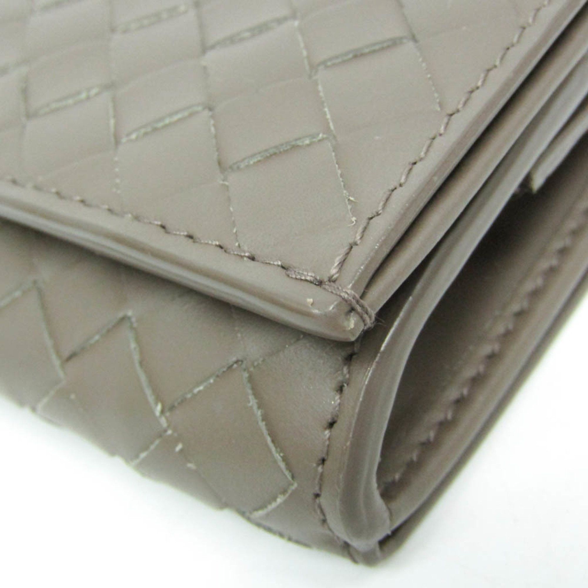 Bottega Veneta Bottega Veneta Intrecciato Compact Wallet Women,Men Leather Wallet (bi-fold) Brown Size ONE SIZE - 7 Thumbnail