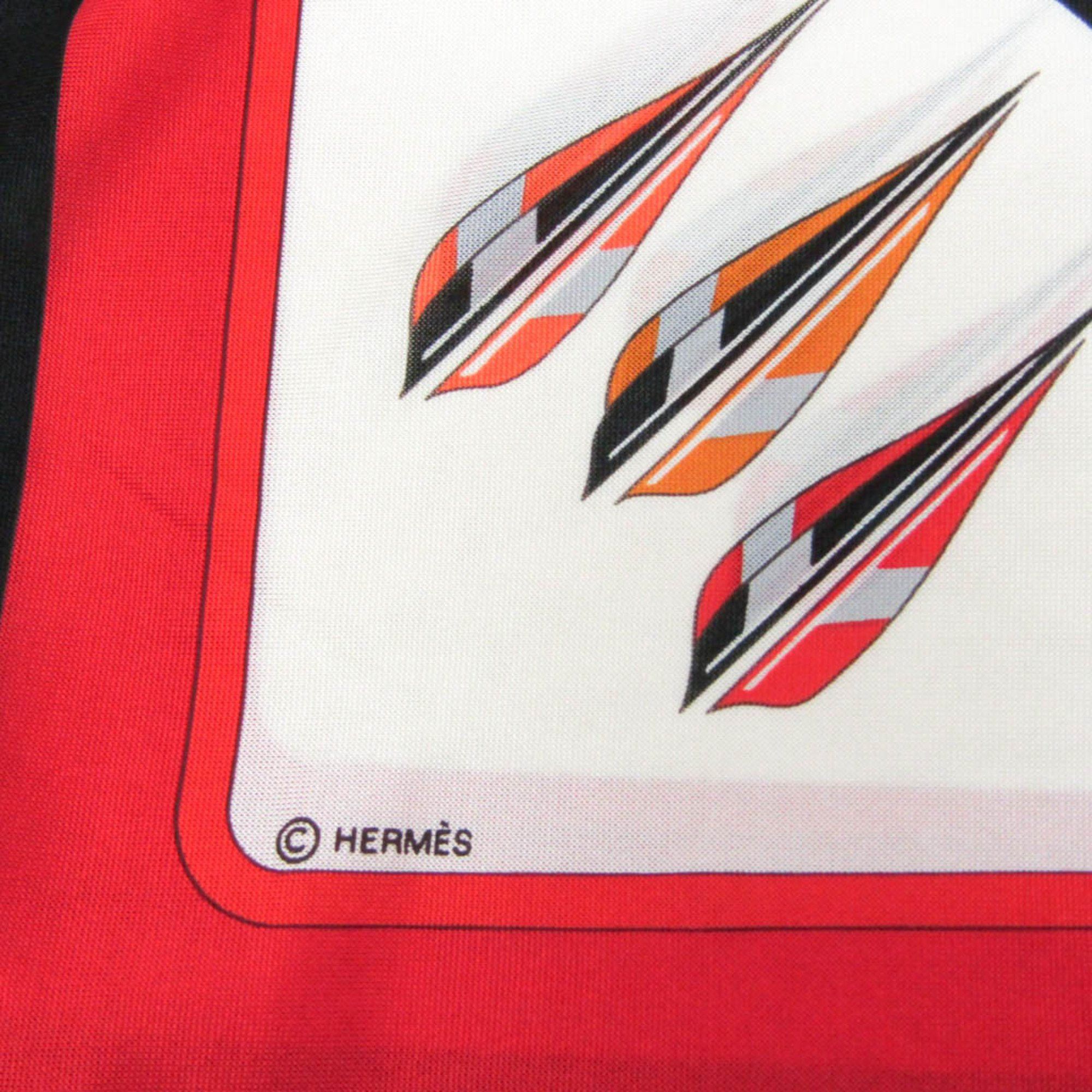Hermes Hermes Carre ARCS EN CIEL Women's Silk Scarf Orange,Red Color Size ONE SIZE - 4 Thumbnail