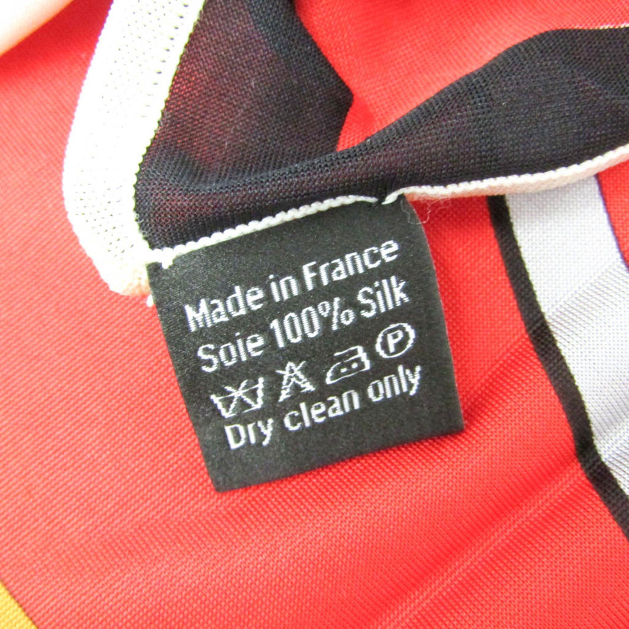 Hermes Hermes Carre ARCS EN CIEL Women's Silk Scarf Orange,Red Color Size ONE SIZE - 9 Thumbnail