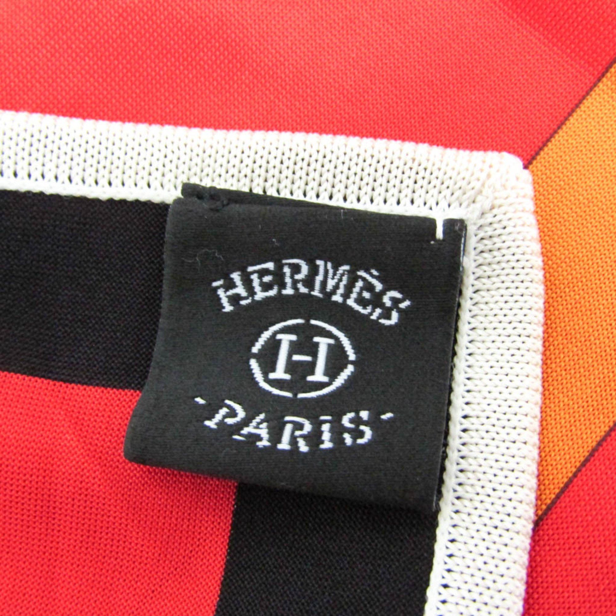 Hermes Hermes Carre ARCS EN CIEL Women's Silk Scarf Orange,Red Color Size ONE SIZE - 8 Thumbnail