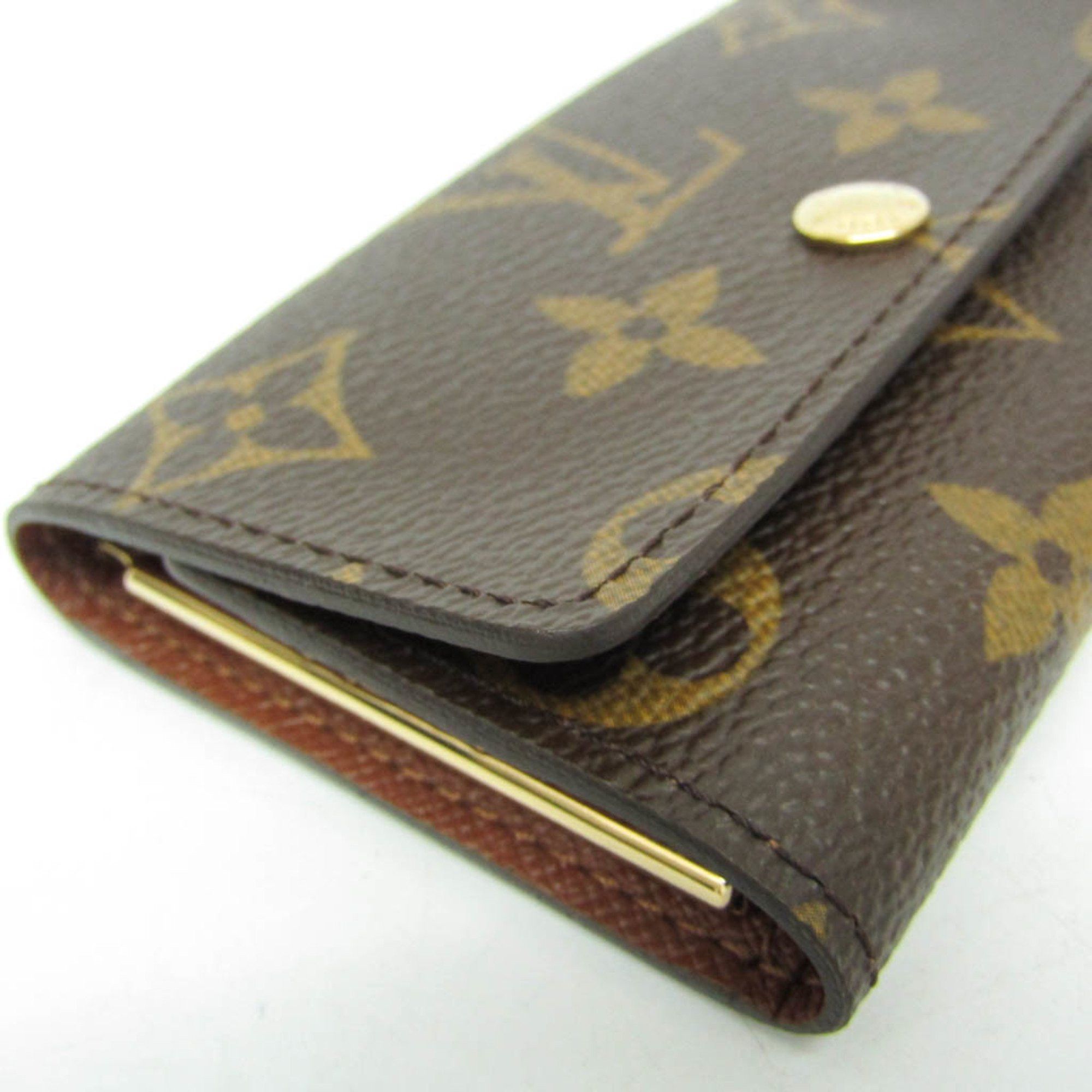 Louis Vuitton Louis Vuitton Monogram Key Holder 6 M62630 Men,Women Monogram Key Case Brown Size ONE SIZE - 5 Thumbnail
