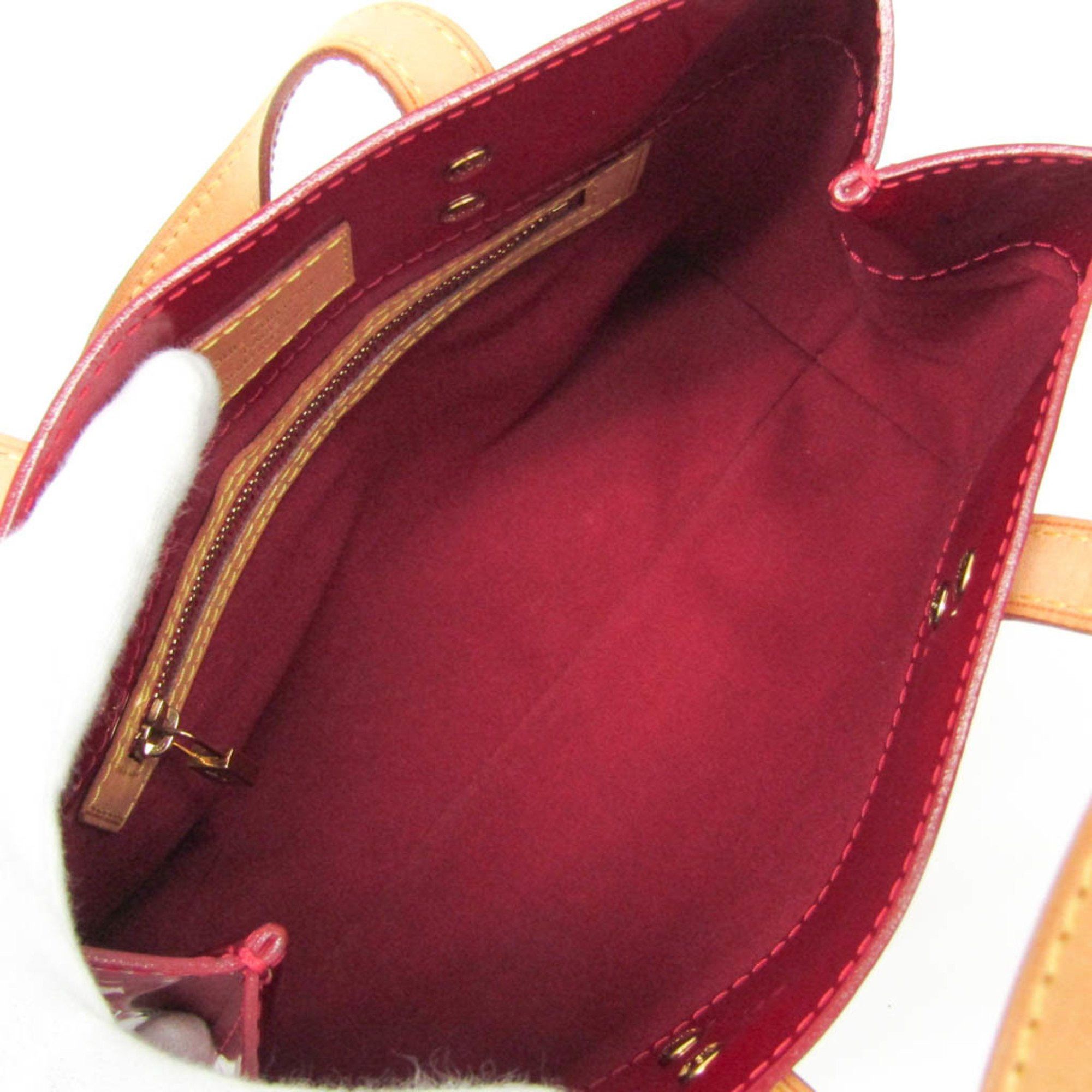 Louis Vuitton Louis Vuitton Monogram Vernis Reade PM M91990 Women's Handbag Pomme D'amour Size ONE SIZE - 3 Thumbnail