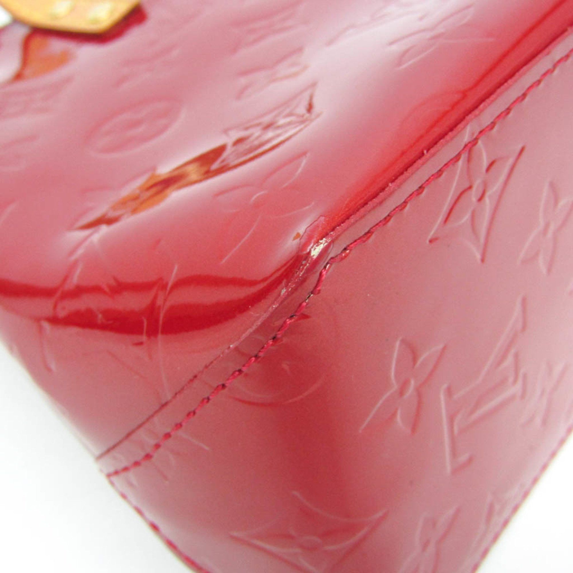Louis Vuitton Louis Vuitton Monogram Vernis Reade PM M91990 Women's Handbag Pomme D'amour Size ONE SIZE - 4 Thumbnail