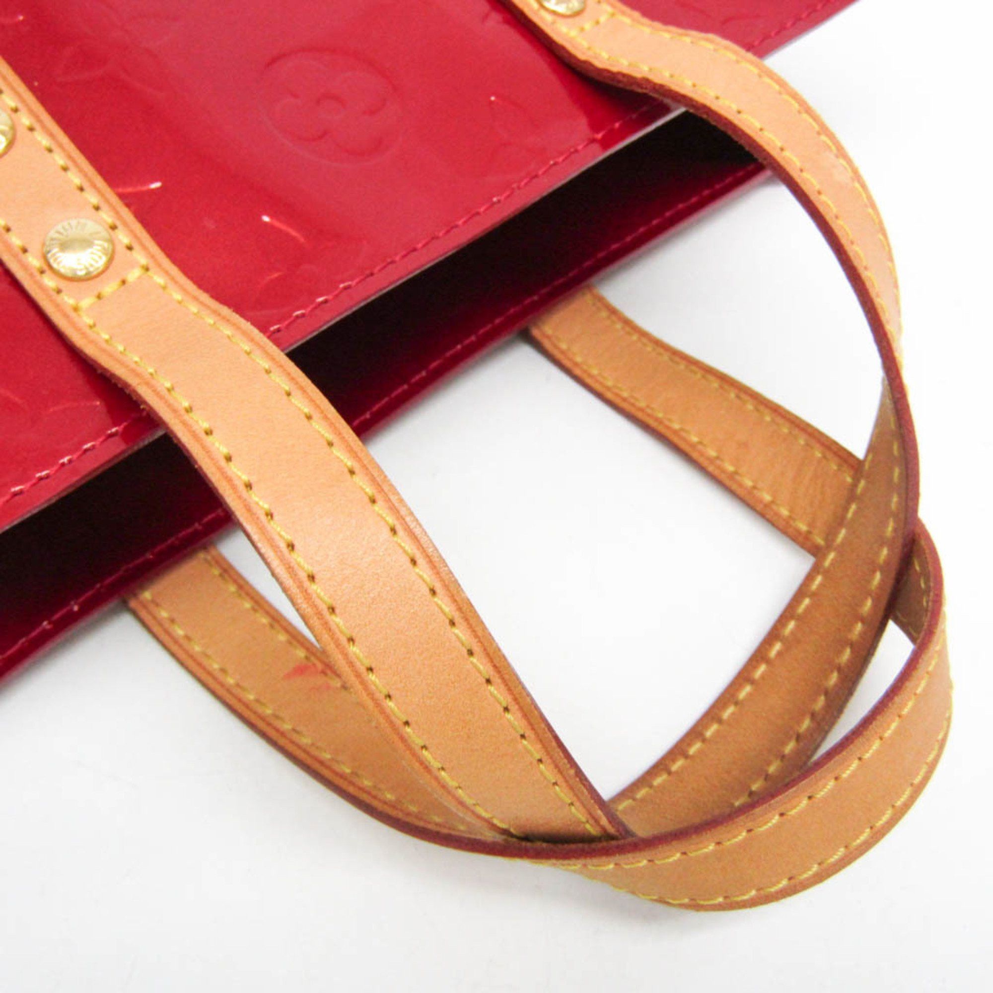 Louis Vuitton Louis Vuitton Monogram Vernis Reade PM M91990 Women's Handbag Pomme D'amour Size ONE SIZE - 7 Thumbnail