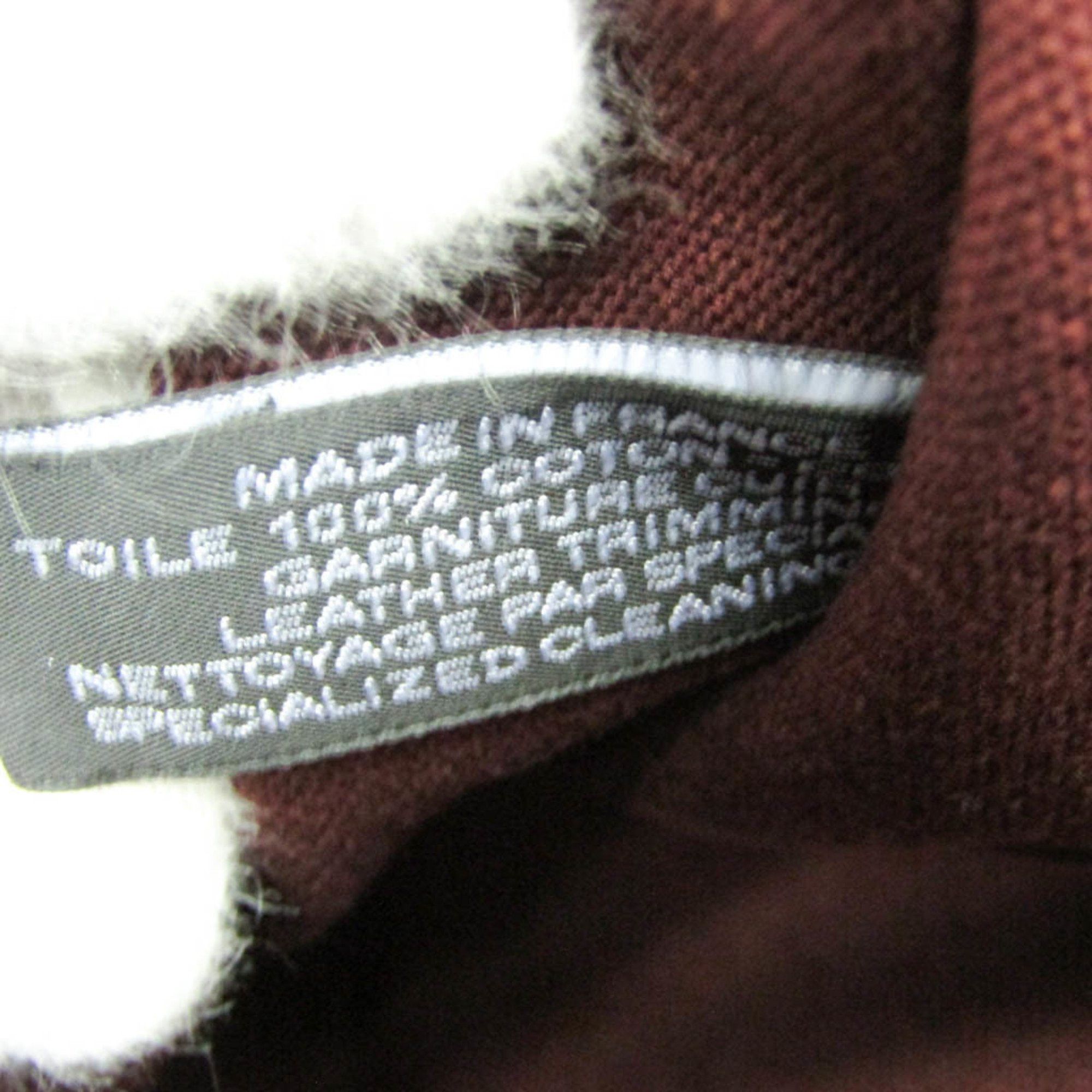 Hermes Hermes Fourre Tout MM Women,Men Cotton Canvas,Leather Tote Bag Bordeaux Size ONE SIZE - 11 Thumbnail