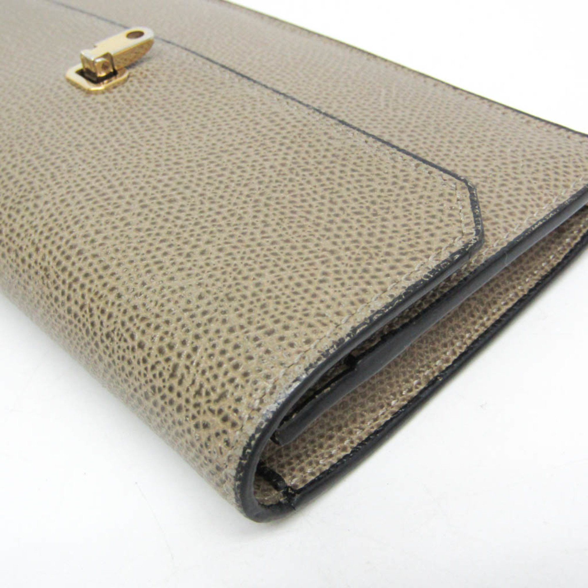 Valextra Valextra Detachable Card Case Men,Women Leather Long Wallet (bi-fold) Beige Size ONE SIZE - 11 Thumbnail