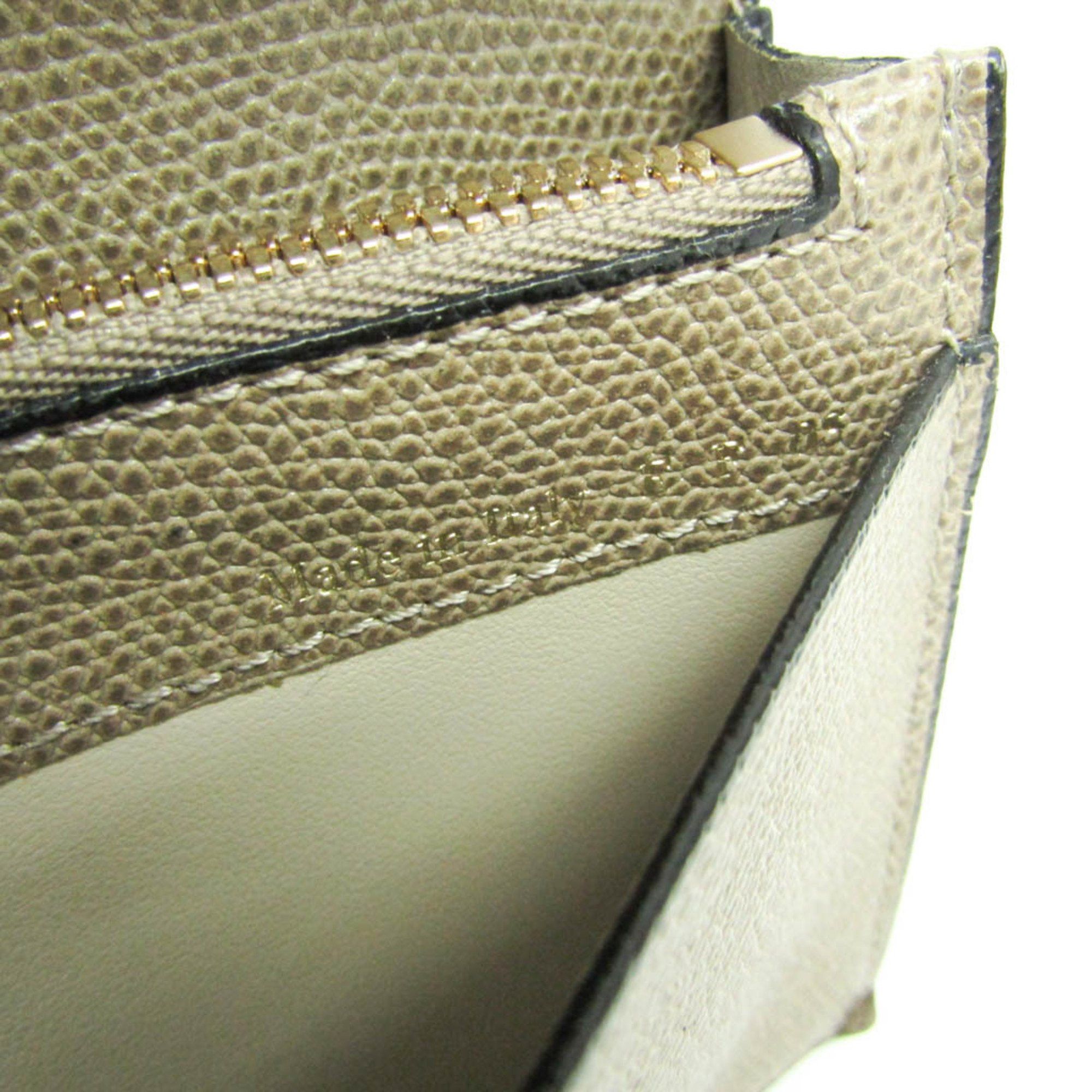 Valextra Valextra Detachable Card Case Men,Women Leather Long Wallet (bi-fold) Beige Size ONE SIZE - 18 Thumbnail