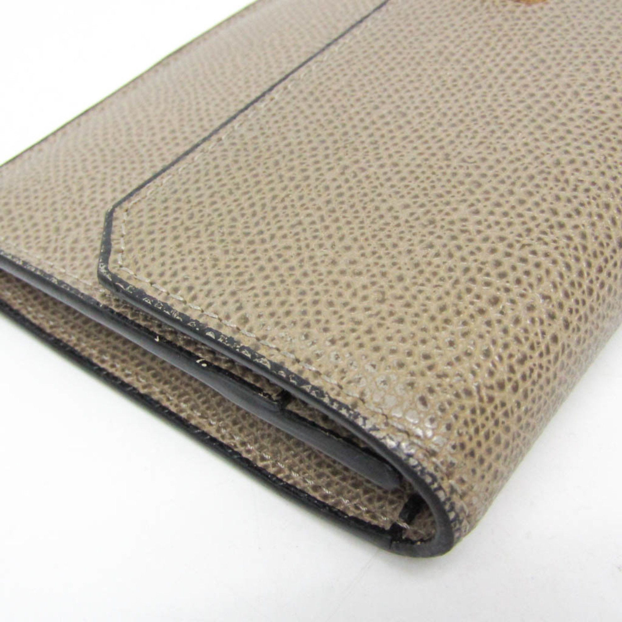 Valextra Valextra Detachable Card Case Men,Women Leather Long Wallet (bi-fold) Beige Size ONE SIZE - 10 Thumbnail
