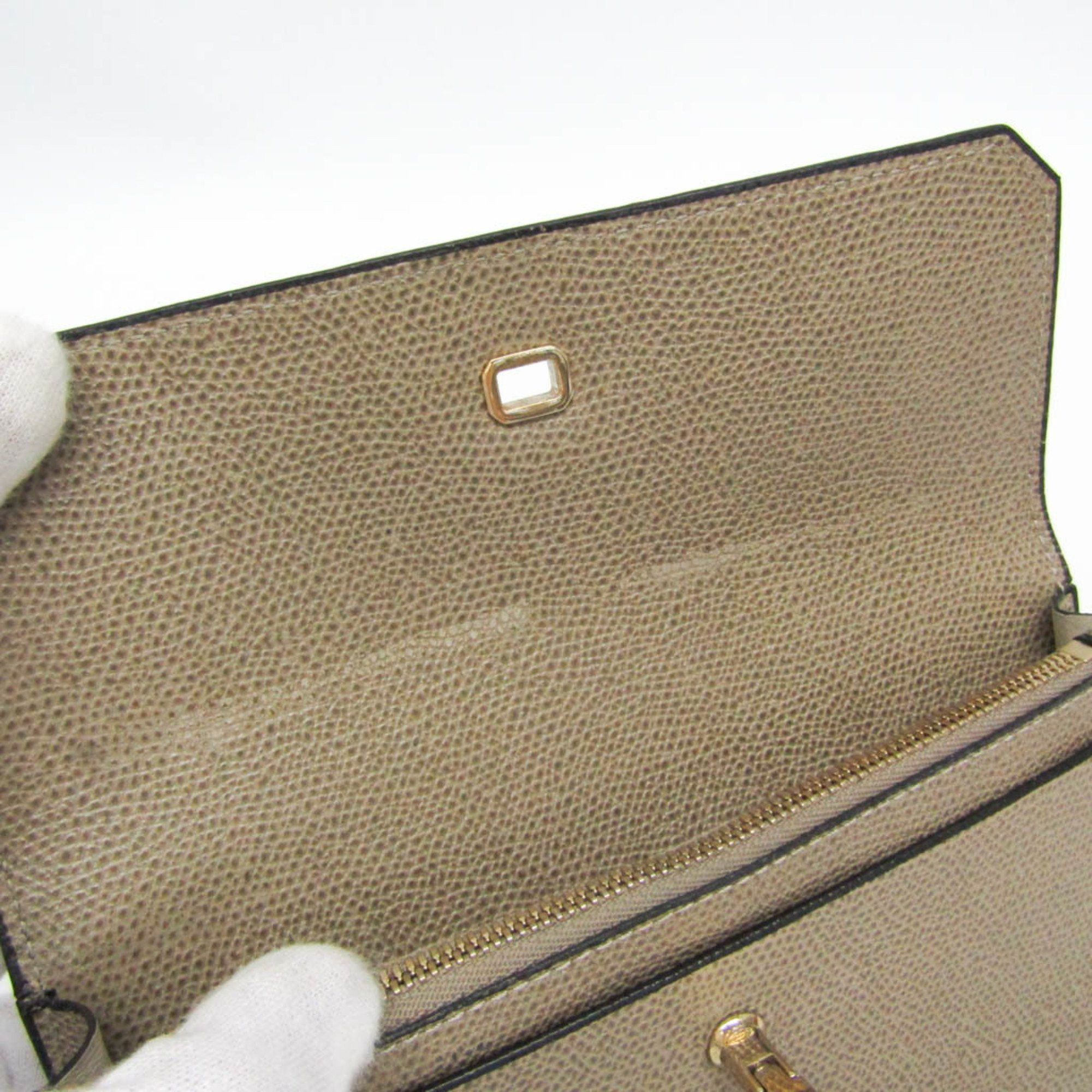 Valextra Valextra Detachable Card Case Men,Women Leather Long Wallet (bi-fold) Beige Size ONE SIZE - 14 Thumbnail