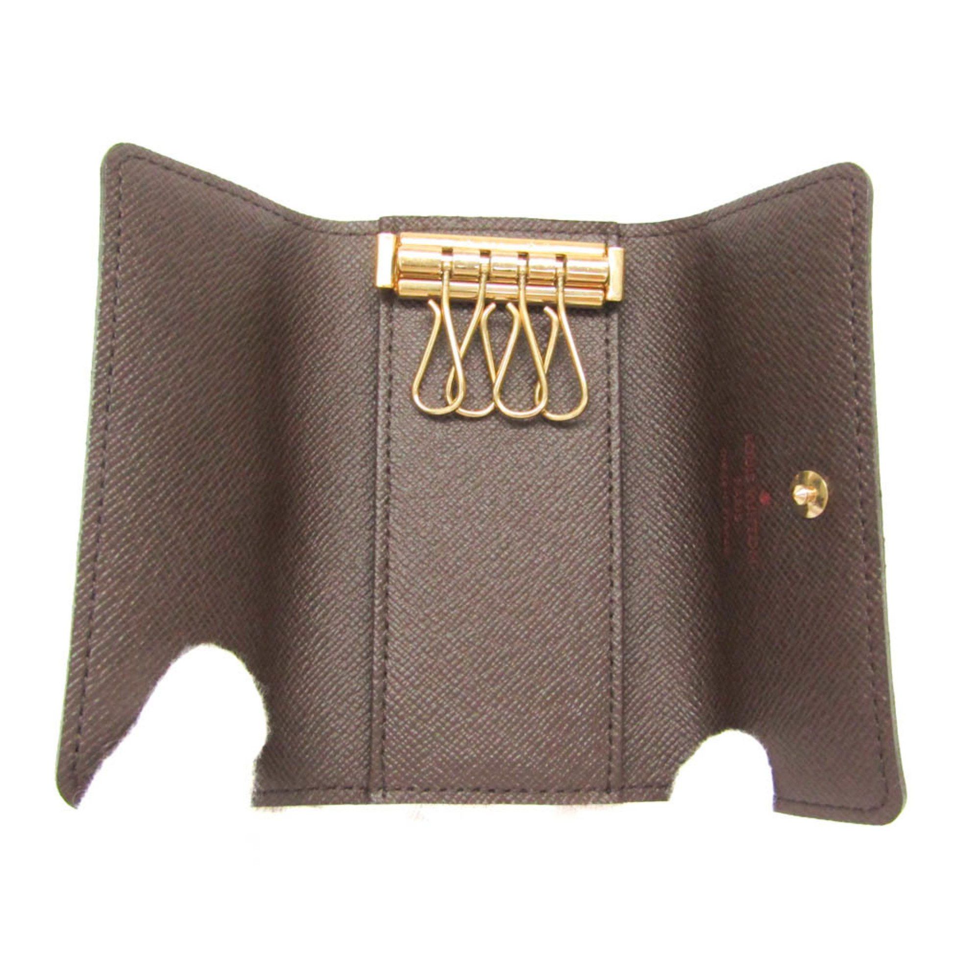 Louis Vuitton Louis Vuitton Damier 4 Key Holder N62631 Men,Women Damier Canvas Key Case Brown Size ONE SIZE - 3 Thumbnail