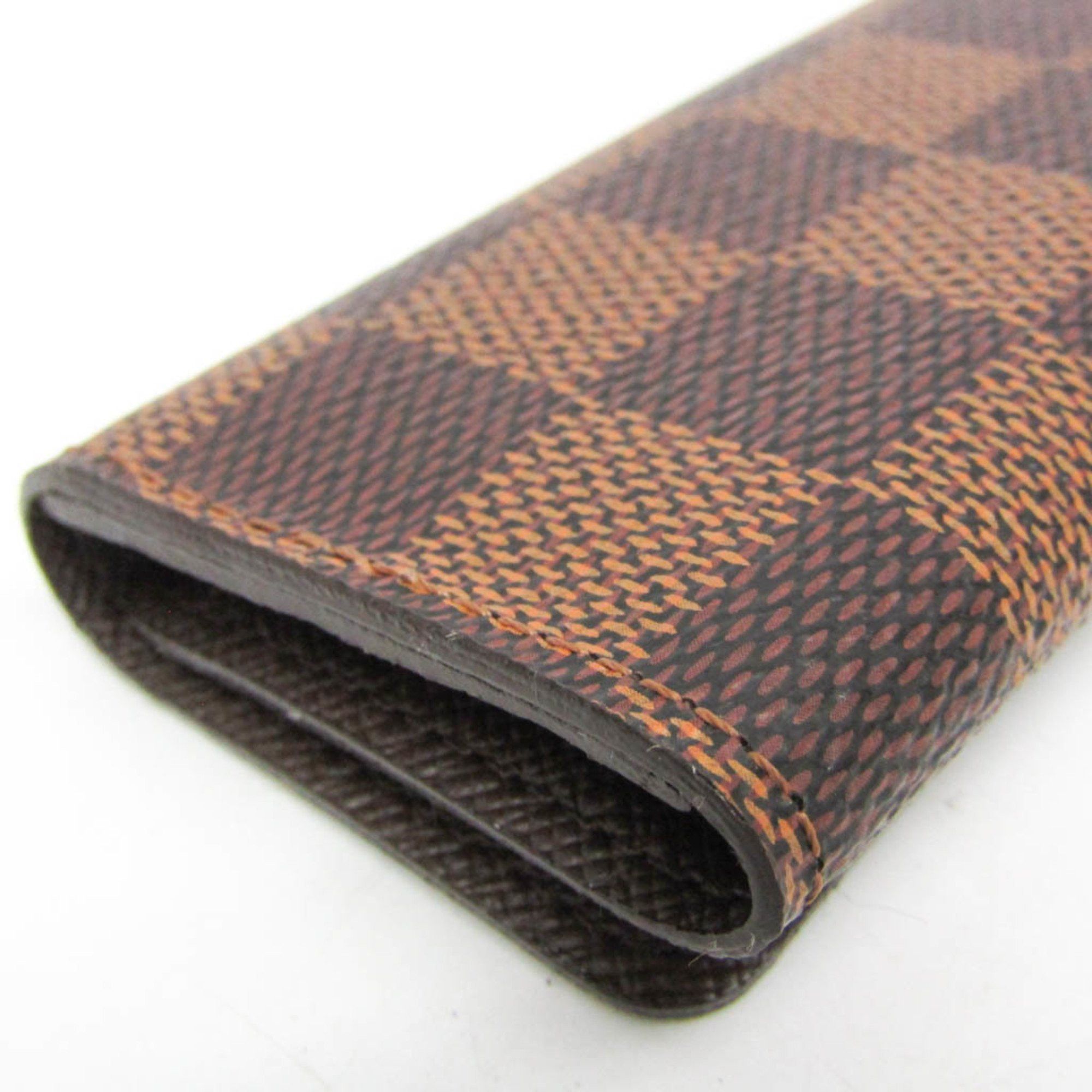 Louis Vuitton Louis Vuitton Damier 4 Key Holder N62631 Men,Women Damier Canvas Key Case Brown Size ONE SIZE - 4 Thumbnail
