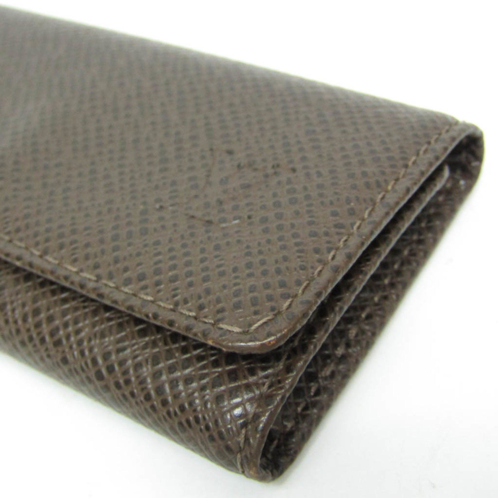 Louis Vuitton Louis Vuitton Taiga Key Holder 4 M30528 Men,Women Taiga Leather Key Case Brown,Grizzly Size ONE SIZE - 6 Thumbnail