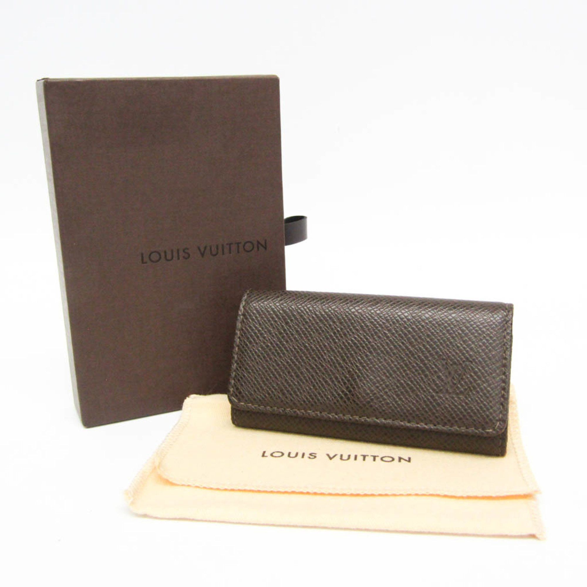 Louis Vuitton Louis Vuitton Taiga Key Holder 4 M30528 Men,Women Taiga Leather Key Case Brown,Grizzly Size ONE SIZE - 2 Thumbnail