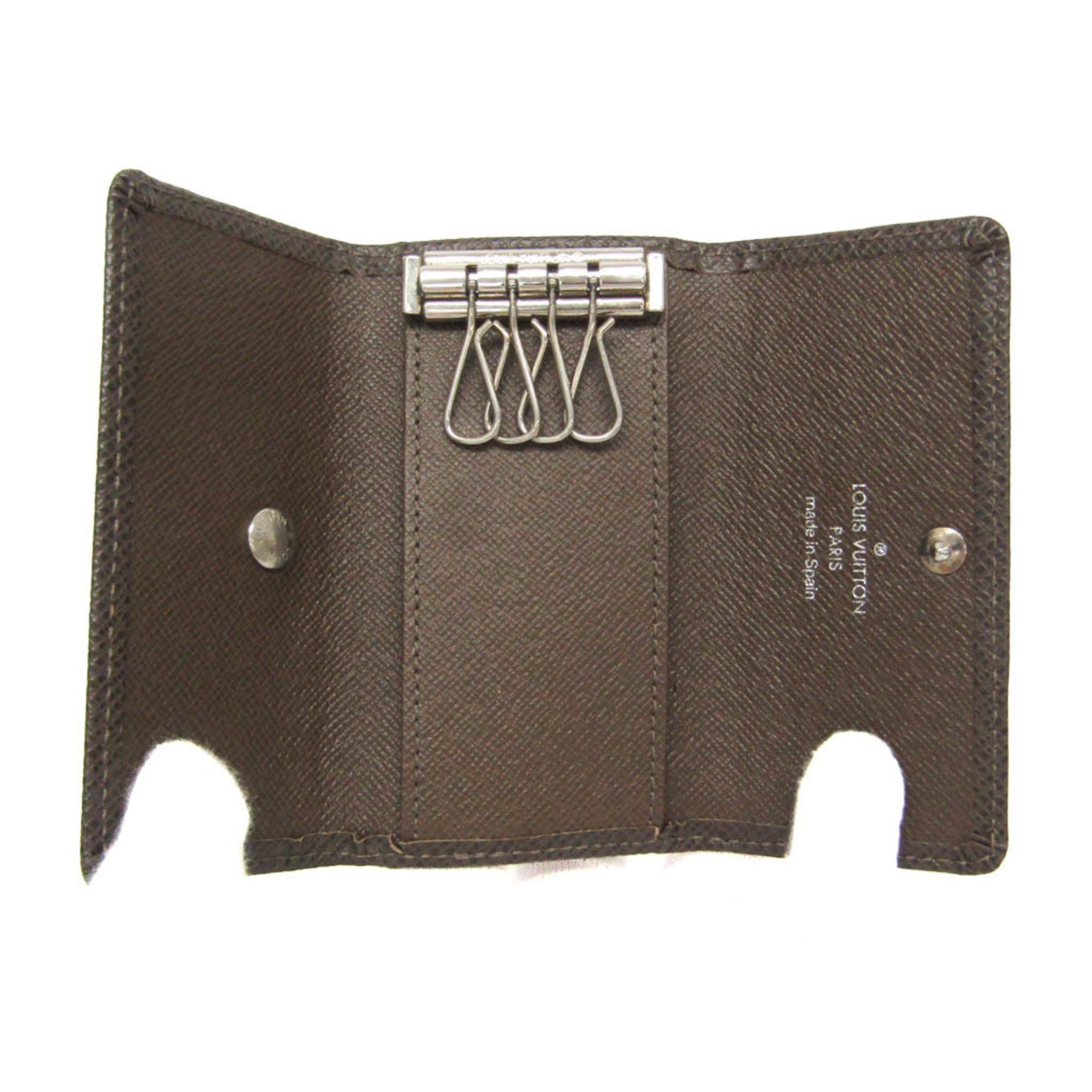 Louis Vuitton Louis Vuitton Taiga Key Holder 4 M30528 Men,Women Taiga Leather Key Case Brown,Grizzly Size ONE SIZE - 4 Thumbnail