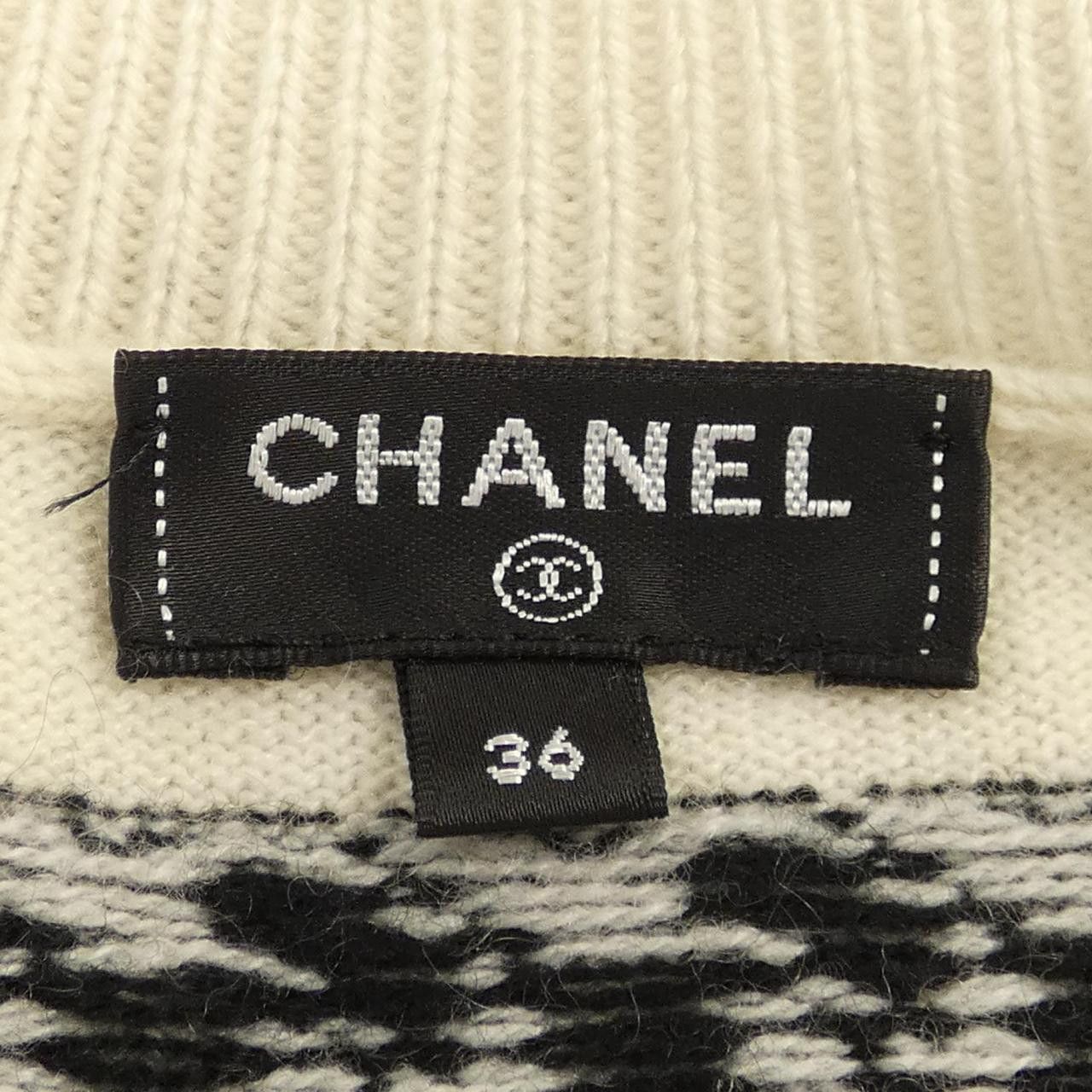 Chanel Chanel Chanel P56112K07327 100% Cashmere Knit Others Tops P56112K07327 DUTY FREE for USA Size ONE SIZE - 5 Thumbnail