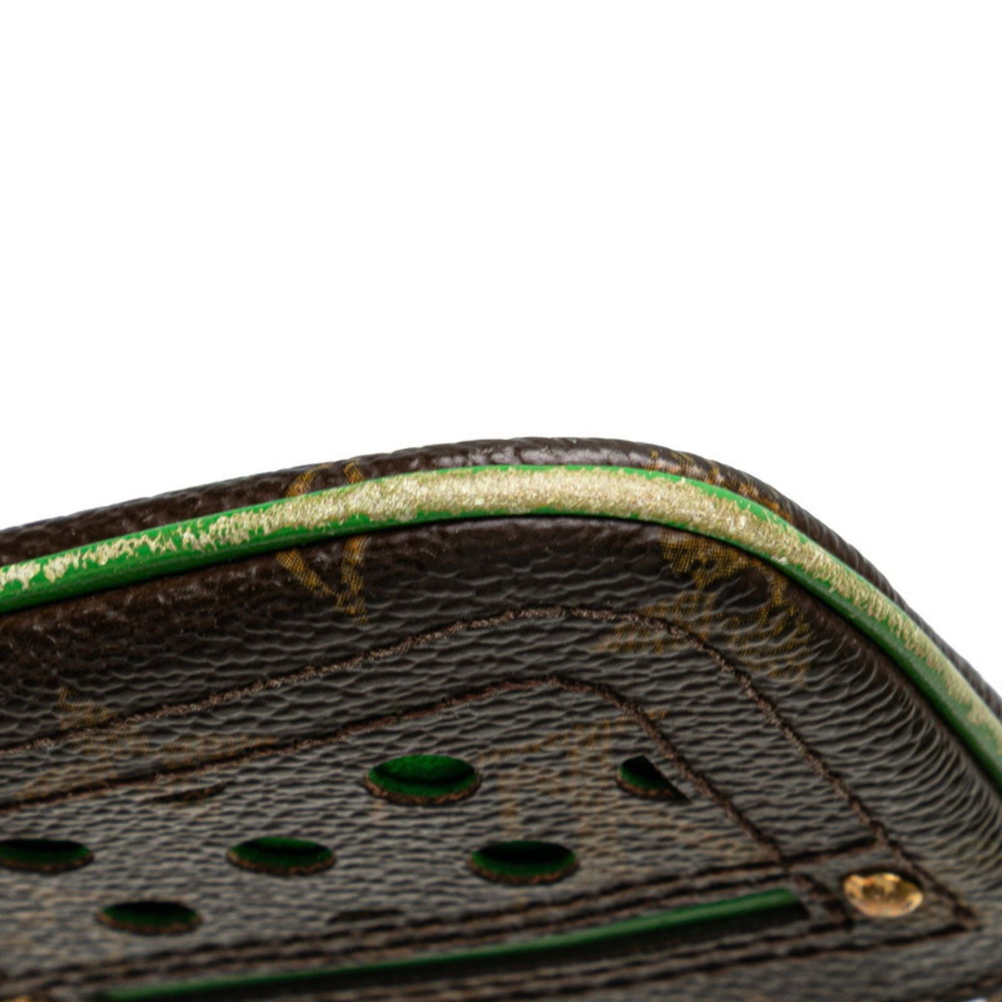 Louis Vuitton Louis Vuitton Monogram Perforated Pochette Clé Wallet/Coin Case M95186 Brown Vert Leather Women's LOUIS VUITTON Size ONE SIZE - 5 Thumbnail
