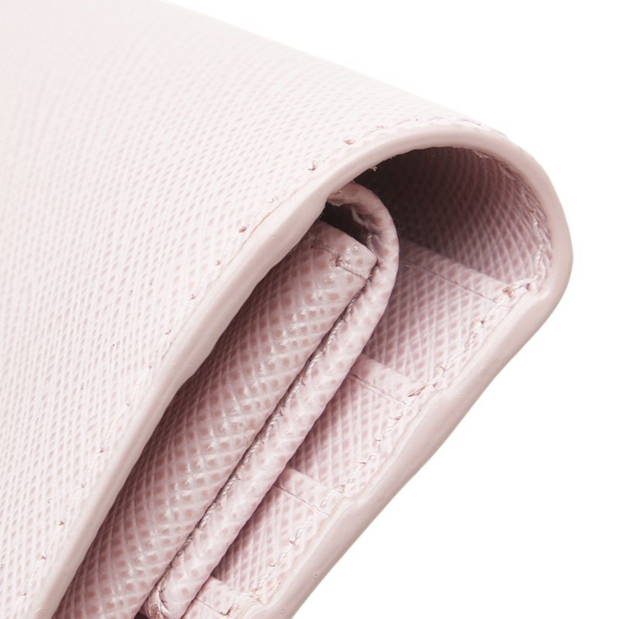 Prada Prada Embossed Logo Bifold Wallet in Pink Saffiano Leather for Women Size ONE SIZE - 5 Thumbnail
