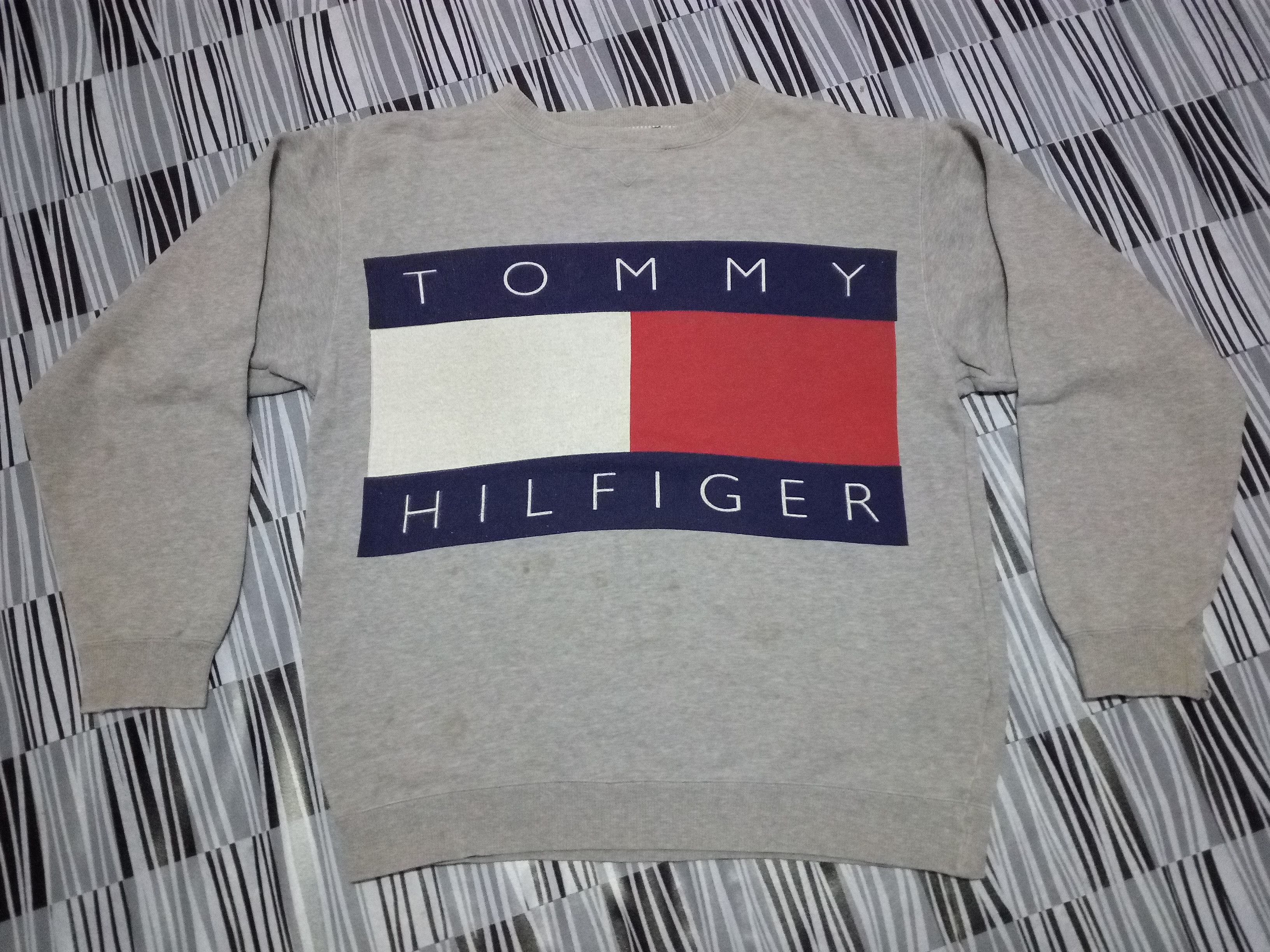 Vintage Vtg Tommy Hilfiger Very Big Logo Big Spell Out Made In Japan ...