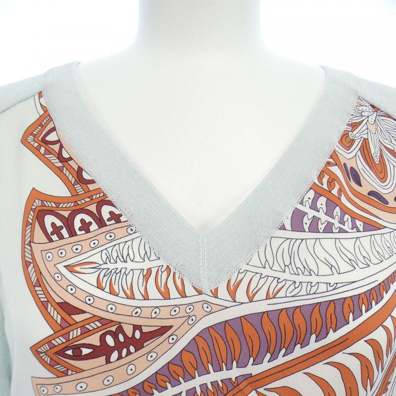 Hermes Hermes Hermes Twillene Silk Knit Others Tops DUTY FREE for USA Size ONE SIZE - 5 Thumbnail